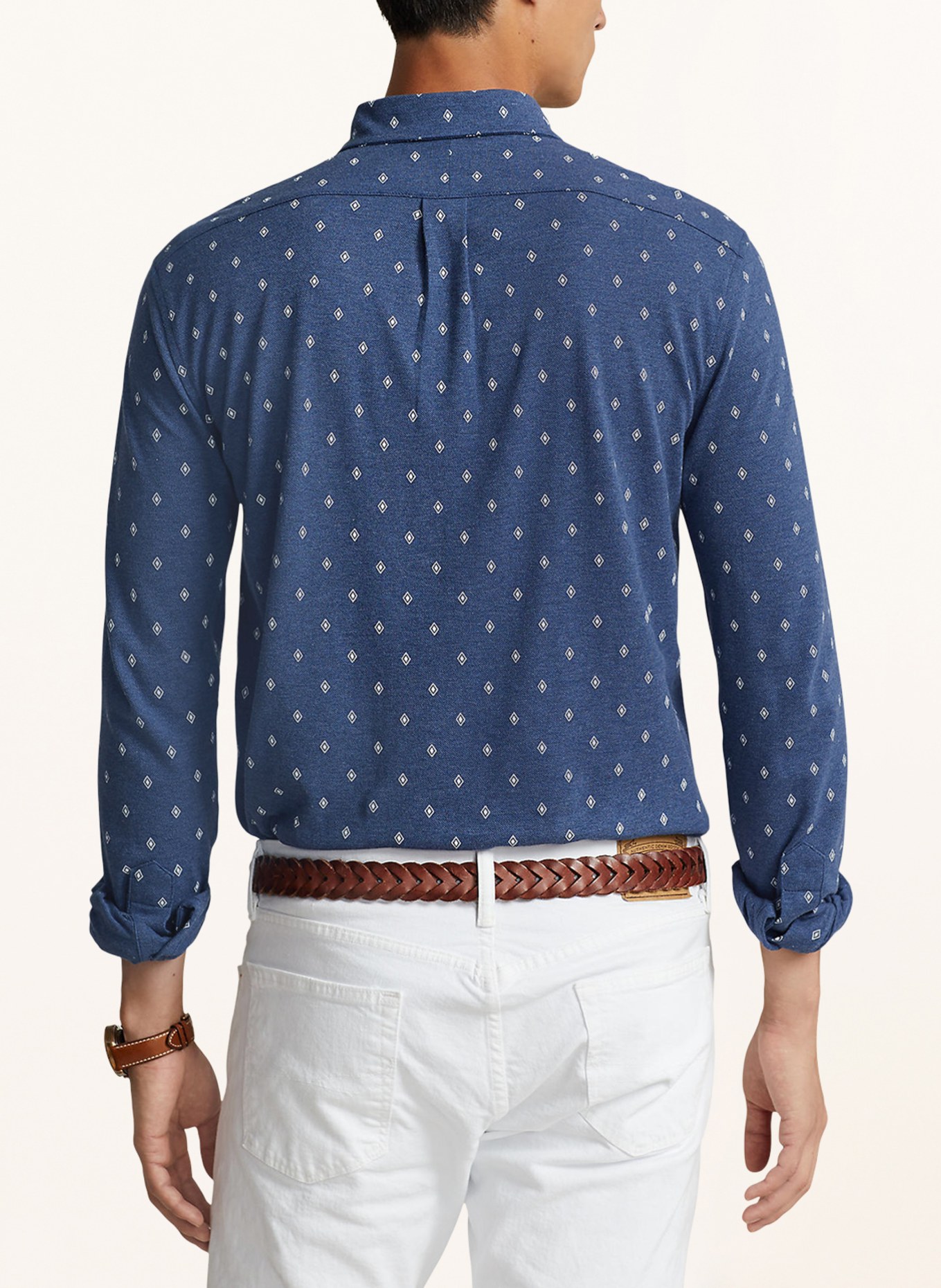 POLO RALPH LAUREN Piqué-Hemd Regular Fit, Farbe: BLAU/ WEISS (Bild 3)