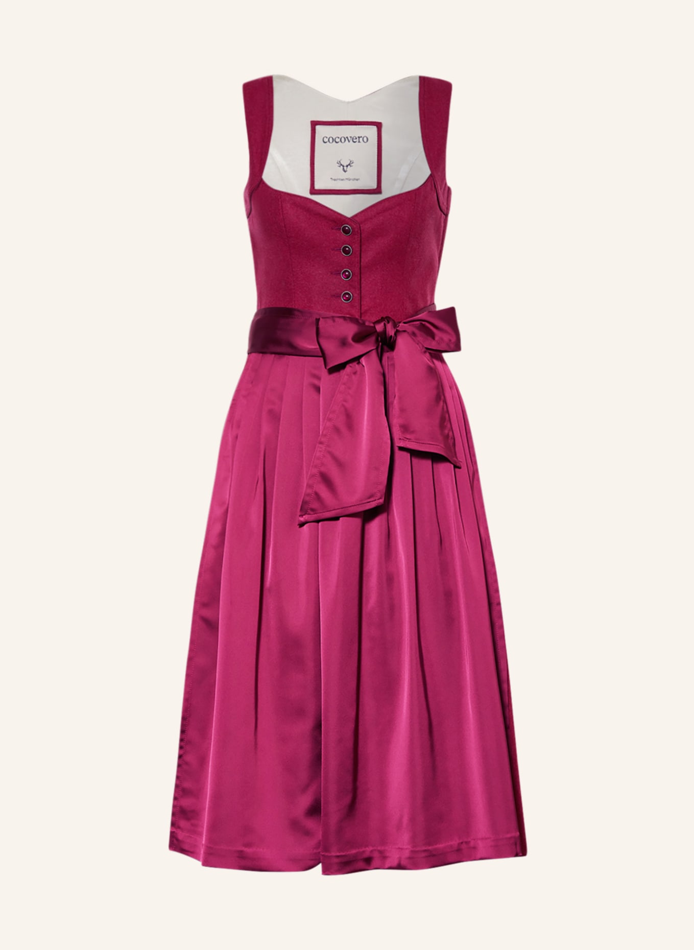 CocoVero Sukienka bawarska JOSEPHINE, Kolor: FUKSJA (Obrazek 1)