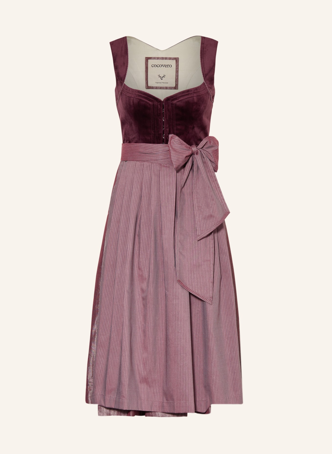 CocoVero Sukienka bawarska NELLY, Kolor: CIEMNOCZERWONY (Obrazek 1)