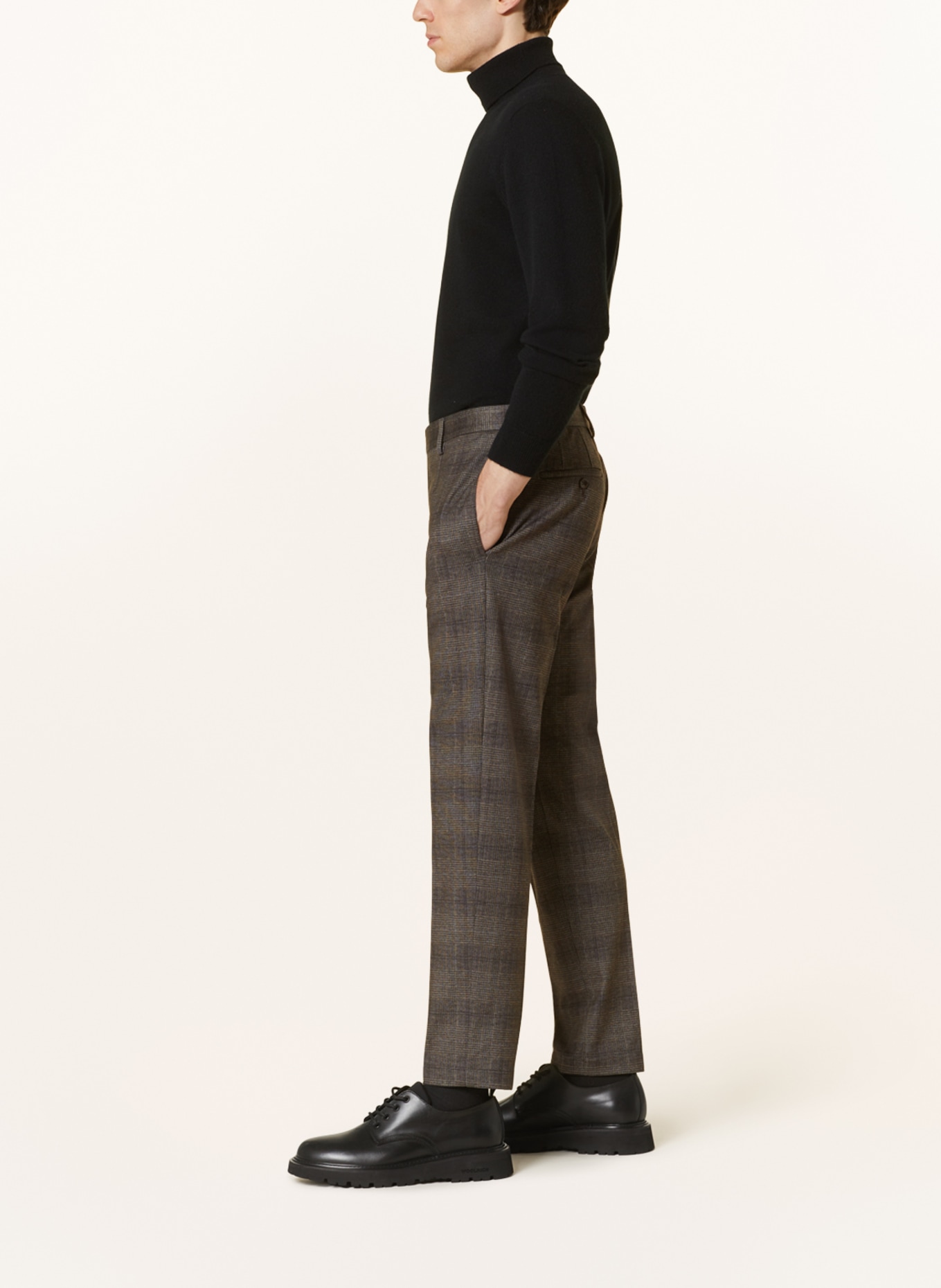 STRELLSON Oblekové kalhoty KYND2 Slim Fit, Barva: 219 Medium Brown               219 (Obrázek 5)