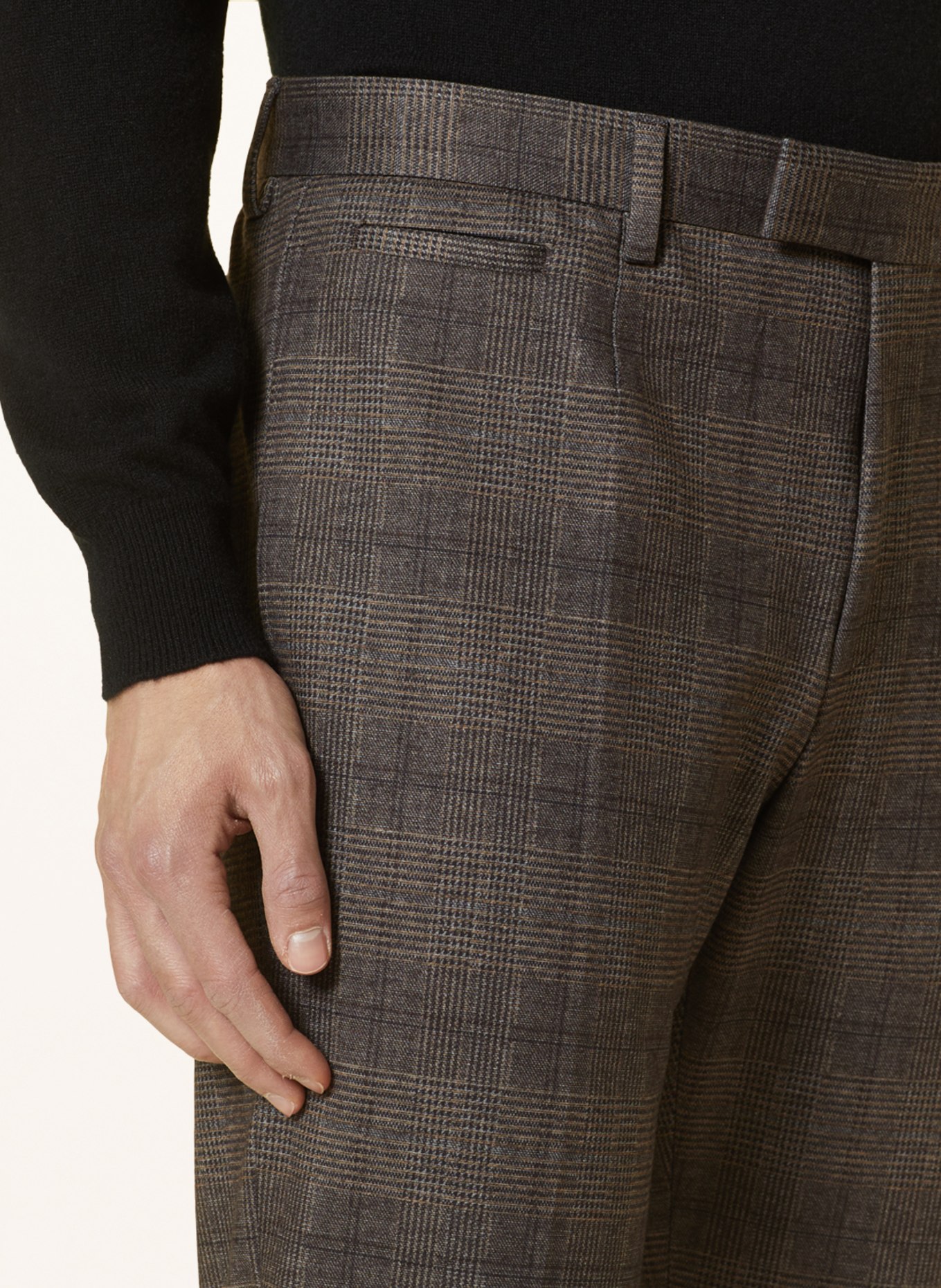 STRELLSON Spodnie garniturowe KYND2 slim fit, Kolor: 219 Medium Brown               219 (Obrazek 6)