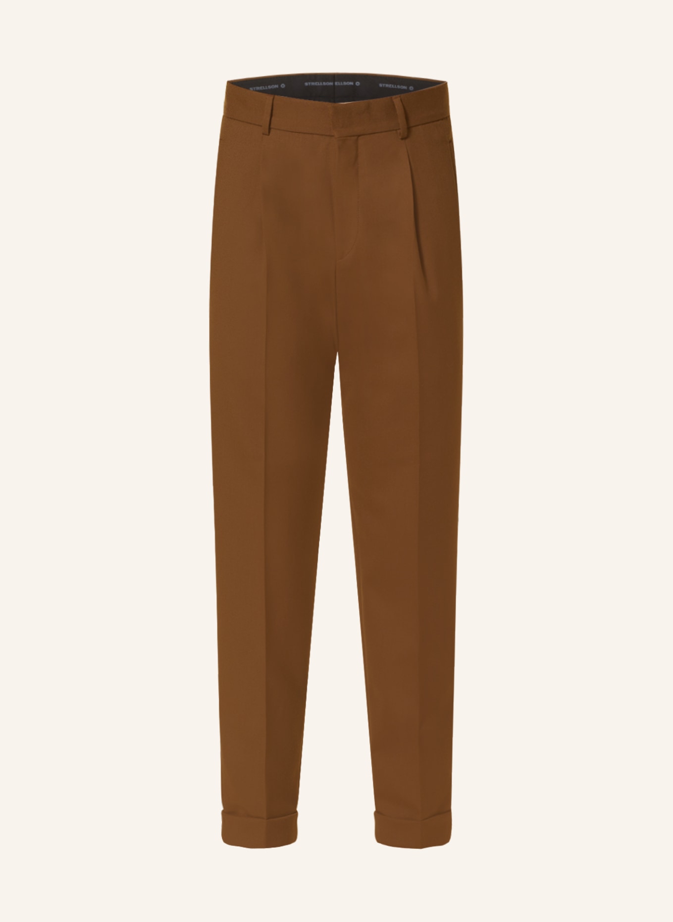 STRELLSON Oblekové kalhoty LUIS Relaxed Fit, Barva: 219 Medium Brown               219 (Obrázek 1)