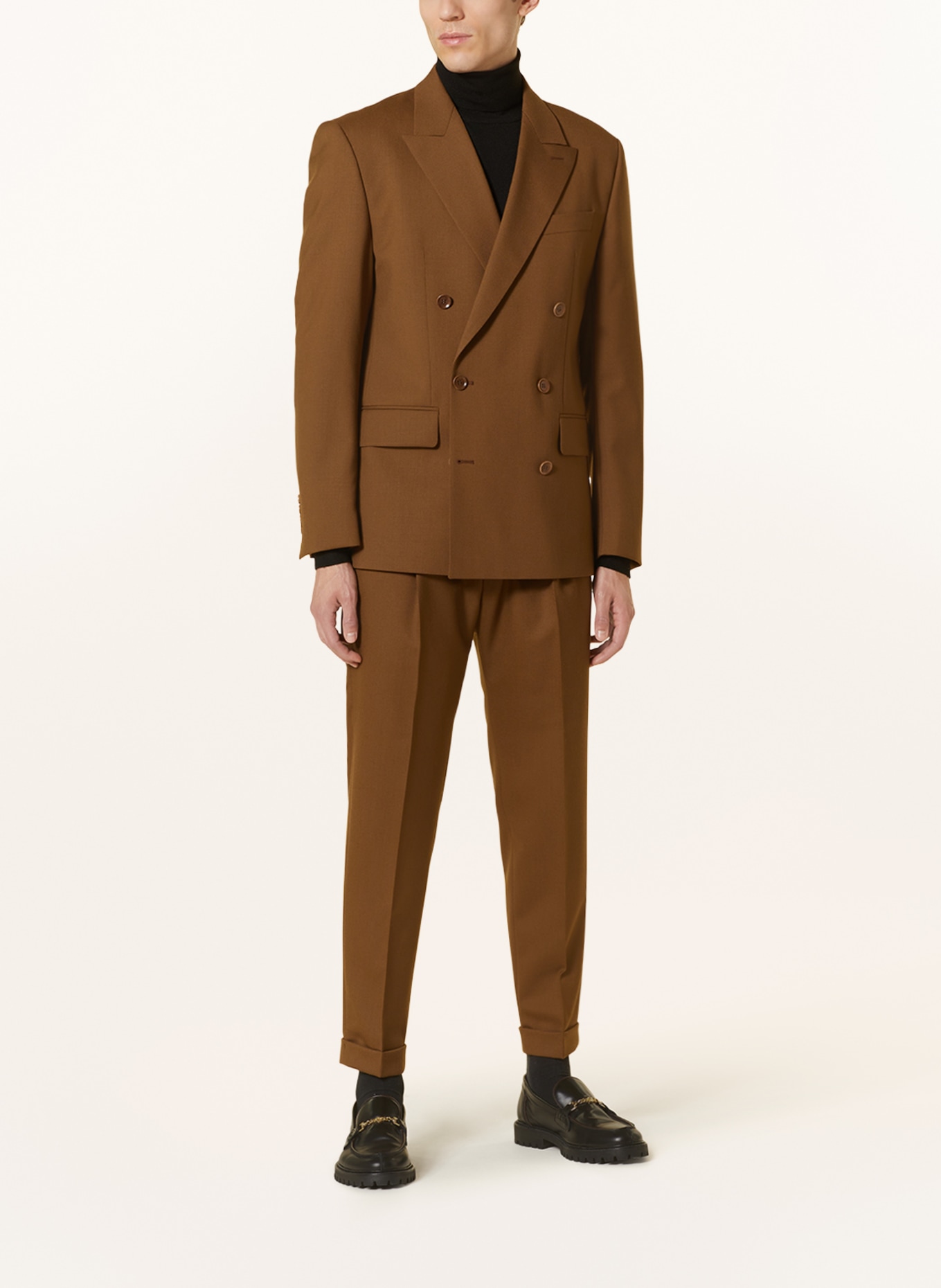 STRELLSON Spodnie garniturowe LUIS relaxed fit, Kolor: 219 Medium Brown               219 (Obrazek 2)