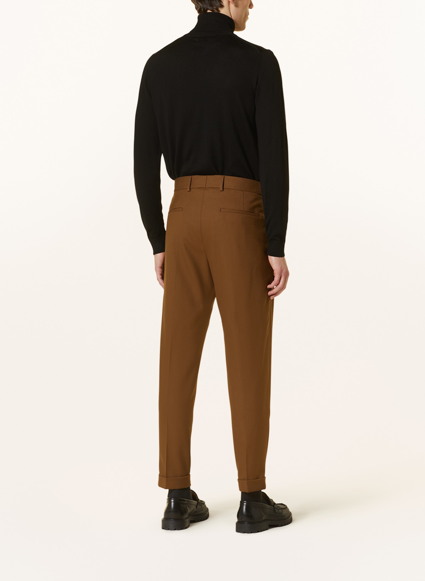 STRELLSON Spodnie garniturowe LUIS relaxed fit, Kolor: 219 Medium Brown               219 (Obrazek 4)