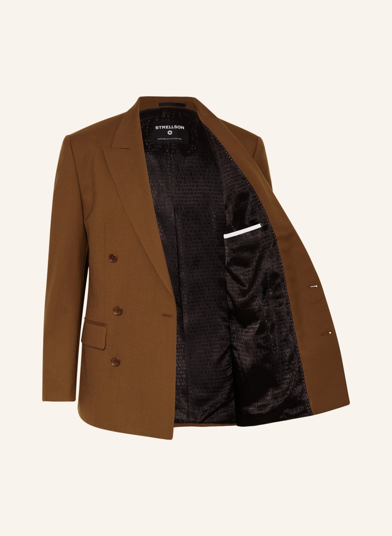 STRELLSON Oblekové sako ASHTON3 Slim Fit, Barva: 219 Medium Brown               219 (Obrázek 4)