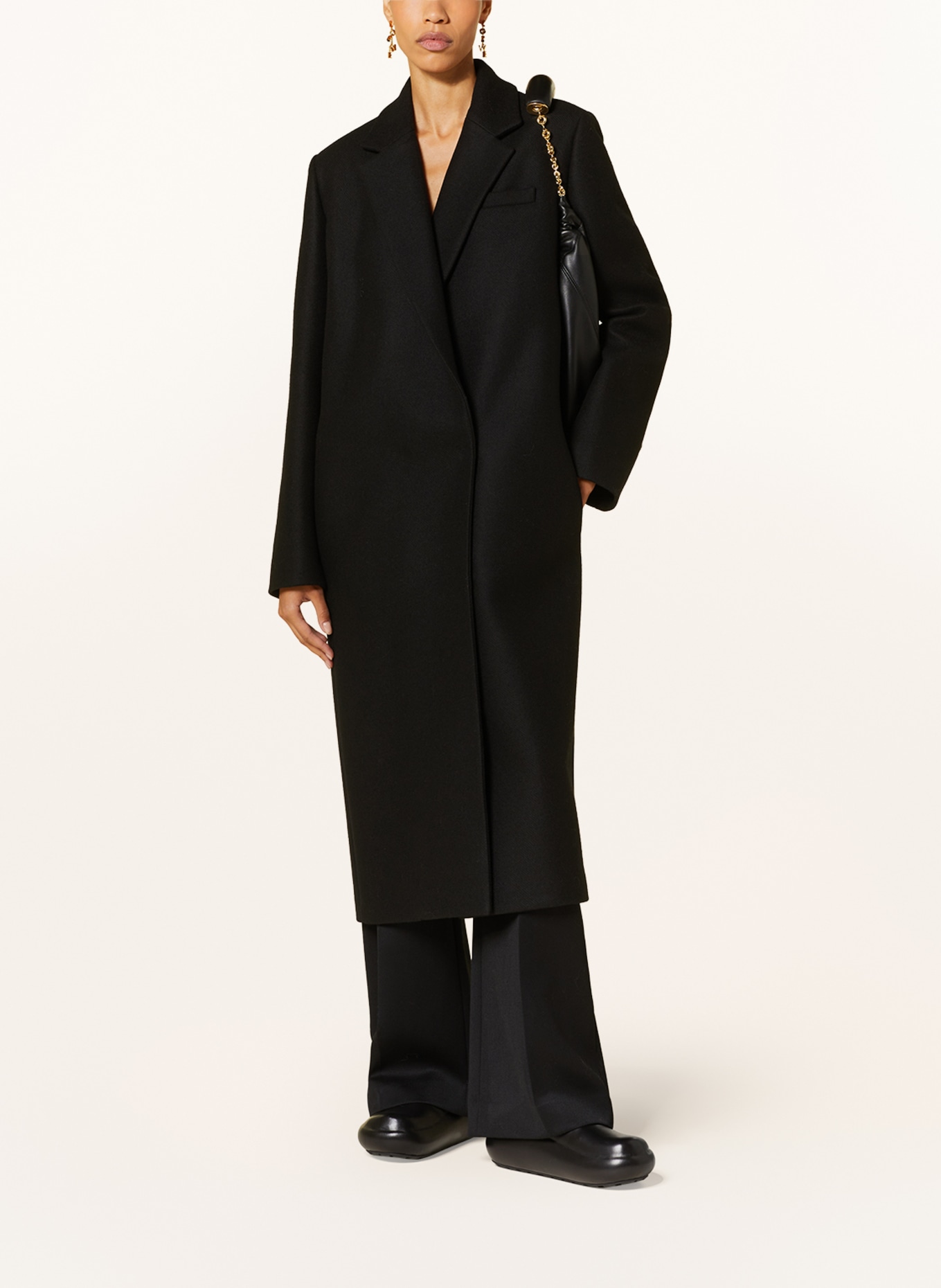 LOEWE Wool coat, Color: BLACK (Image 2)