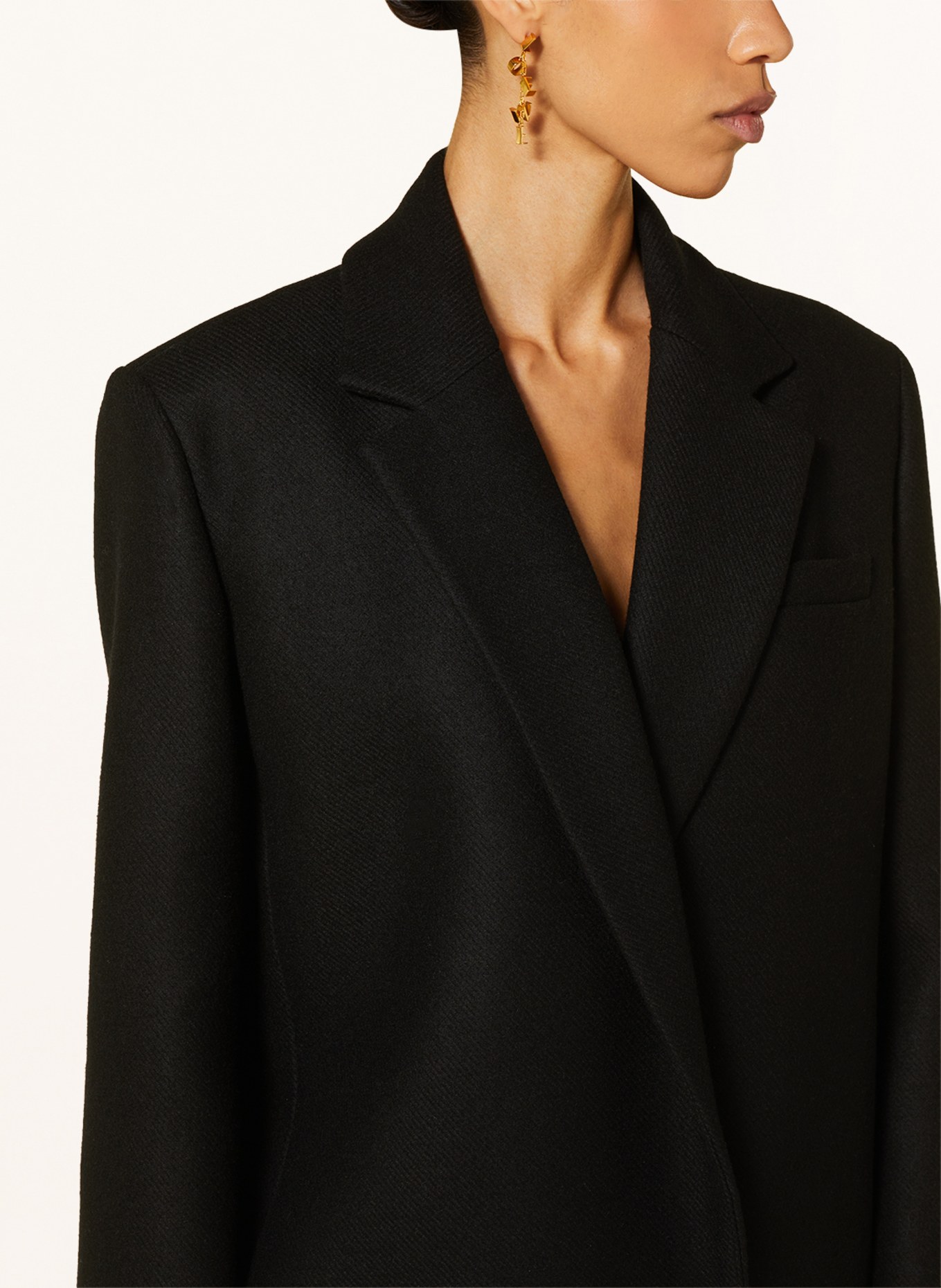 LOEWE Wool coat, Color: BLACK (Image 4)