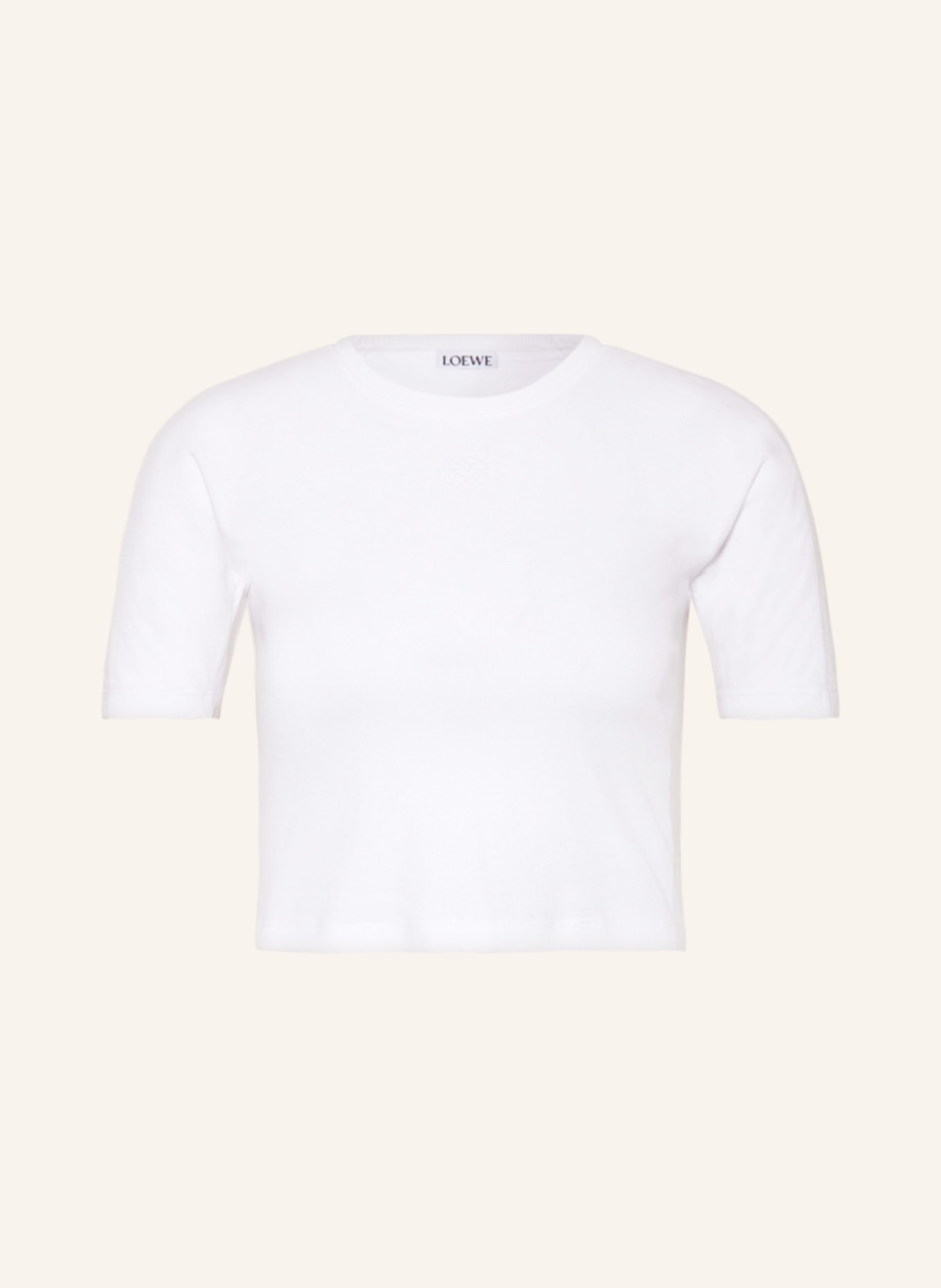 LOEWE Cropped tričko, Barva: BÍLÁ (Obrázek 1)