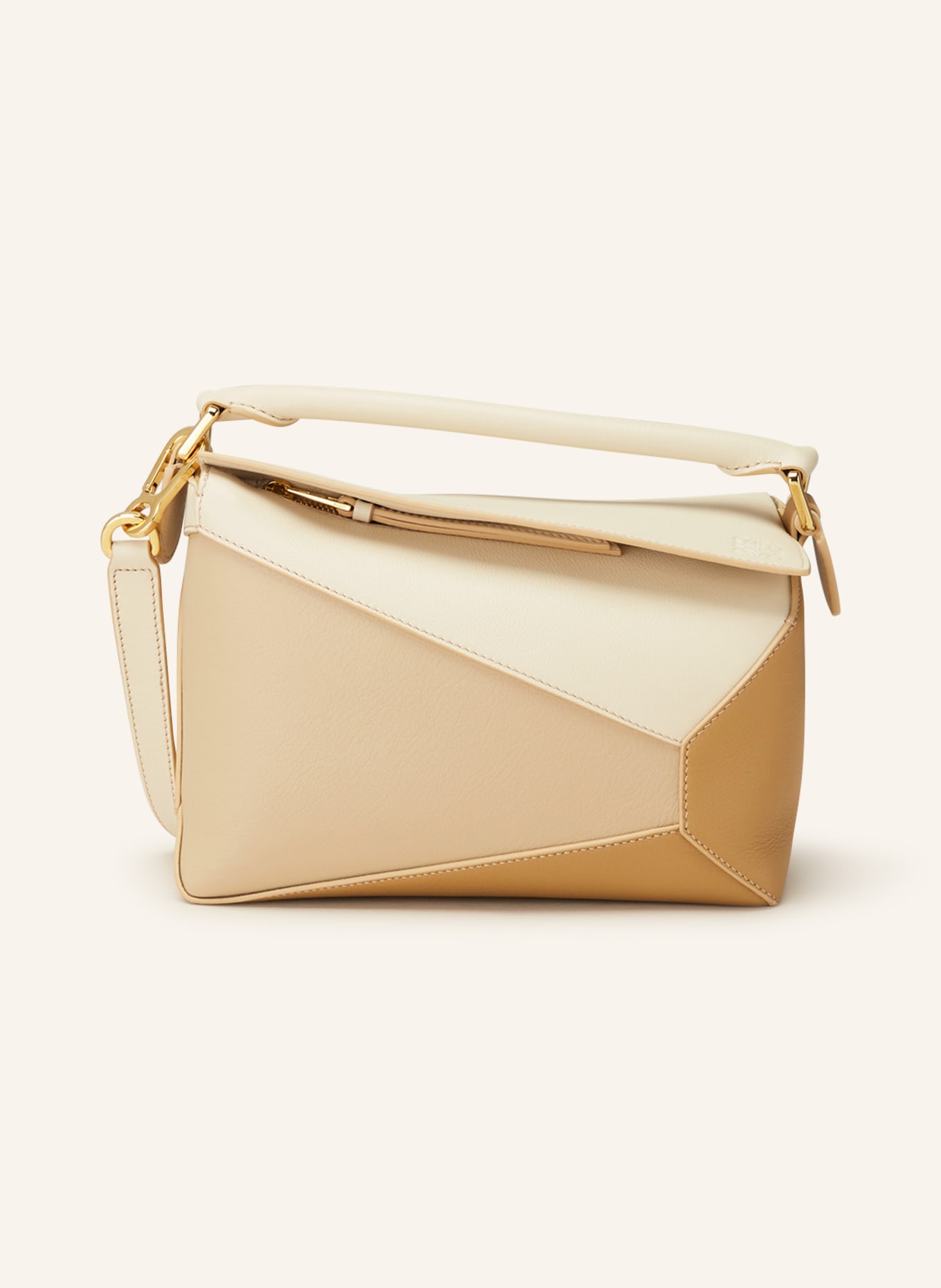LOEWE Handbag PUZZLE SMALL, Color: BEIGE/ GOLD (Image 1)