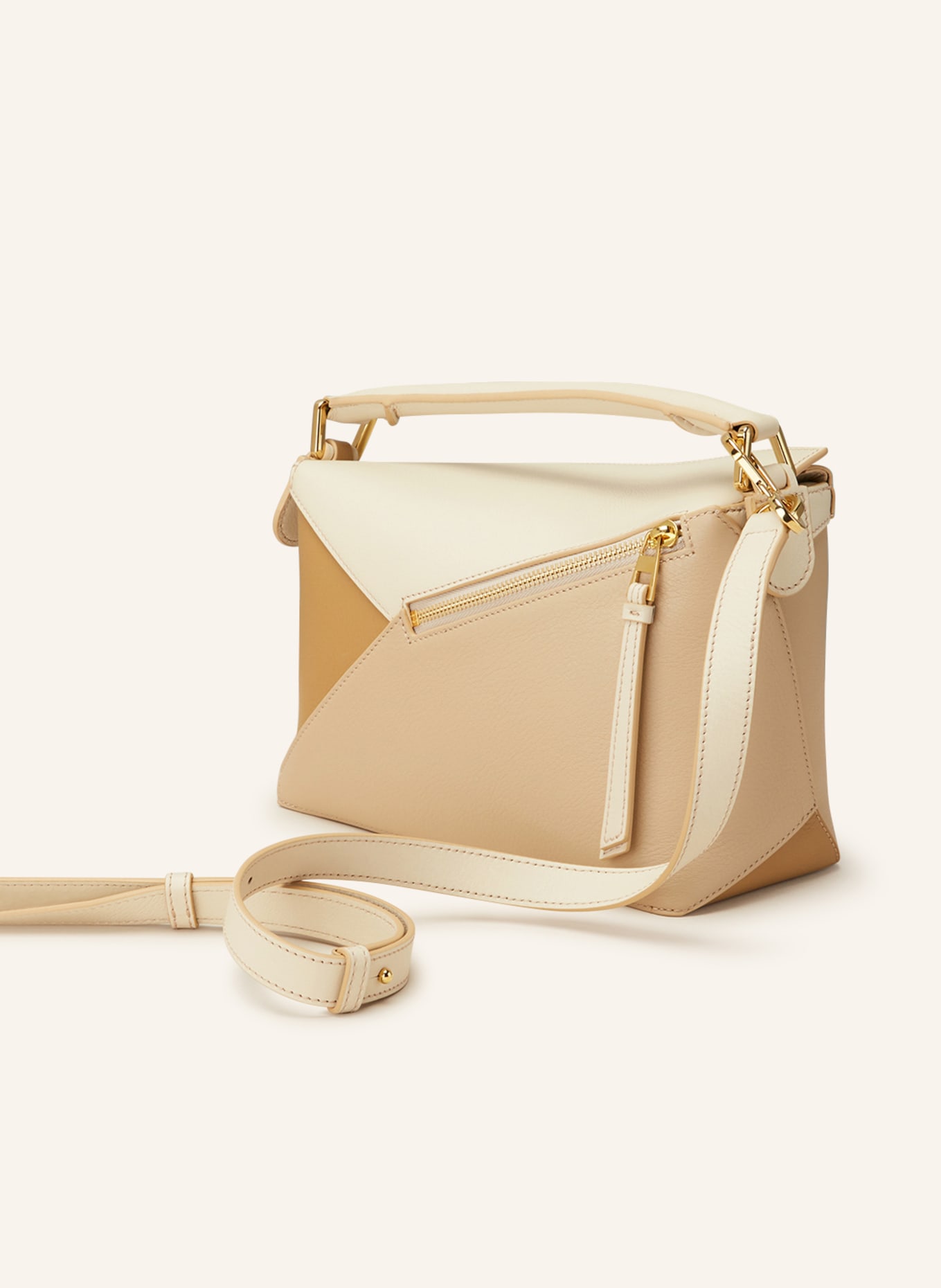 LOEWE Handbag PUZZLE SMALL, Color: BEIGE/ GOLD (Image 2)