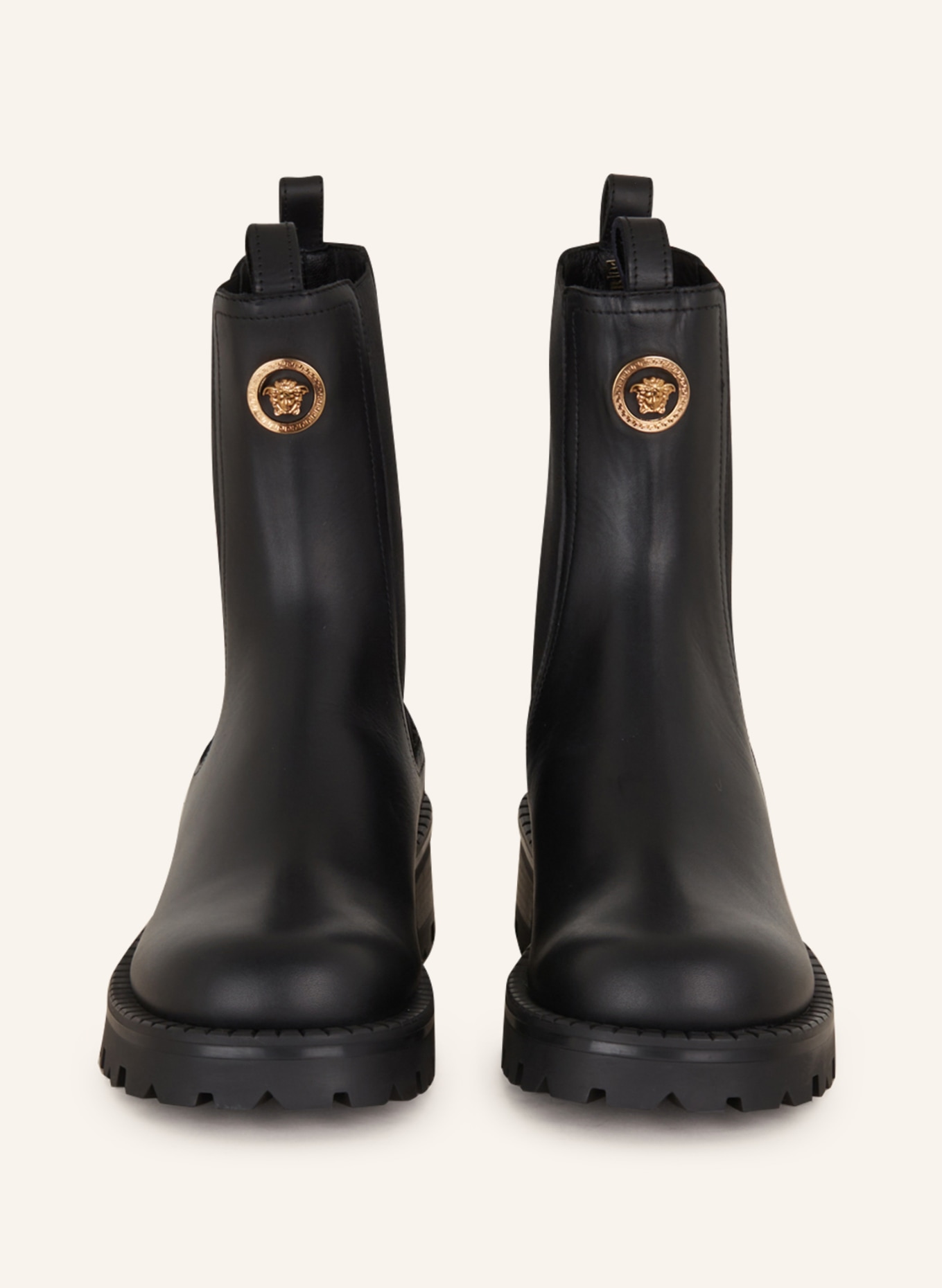 VERSACE Chelsea boots, Color: BLACK (Image 3)