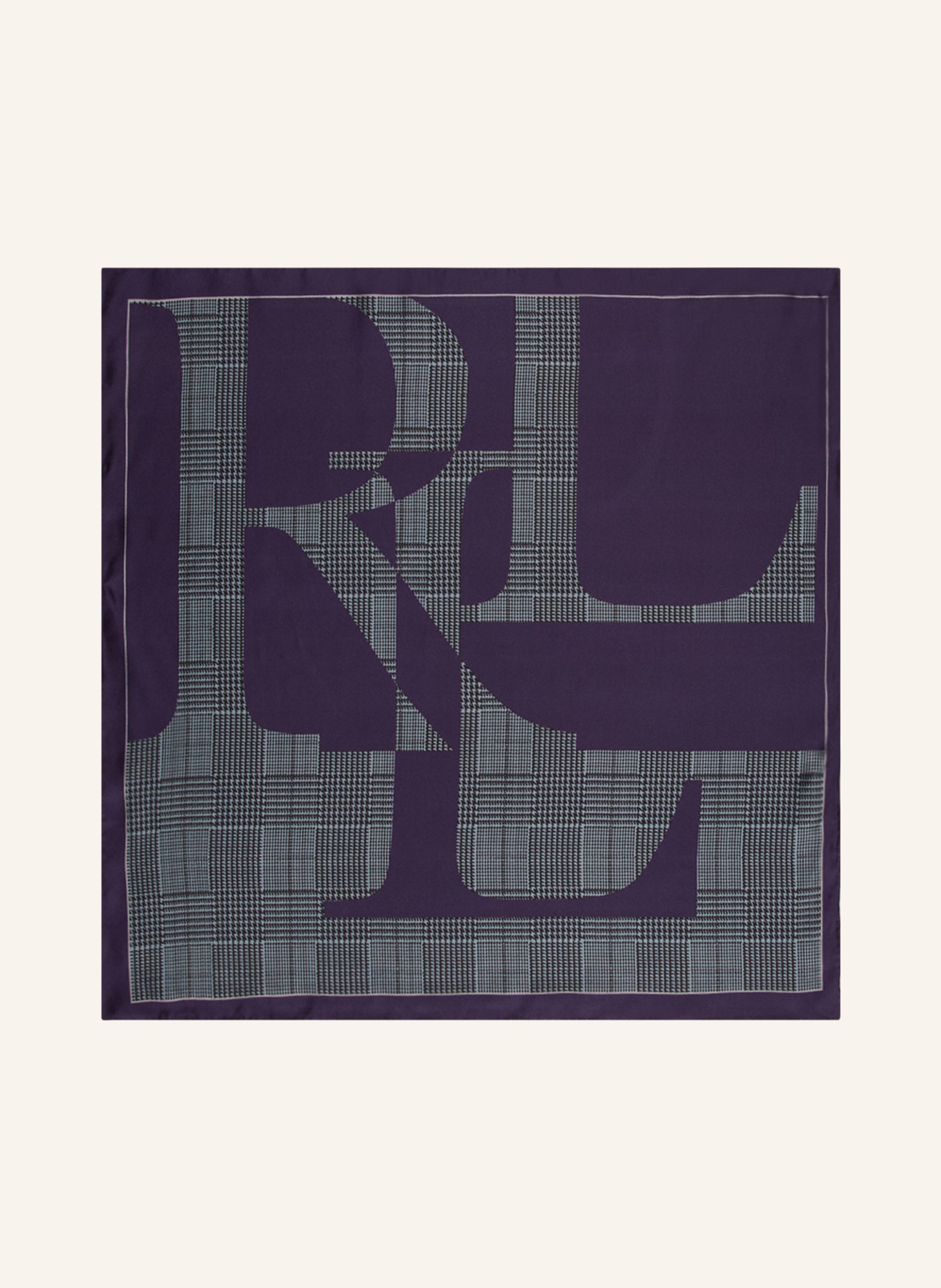 LAUREN RALPH LAUREN Silk scarf, Color: PURPLE/ BLACK/ GRAY (Image 2)