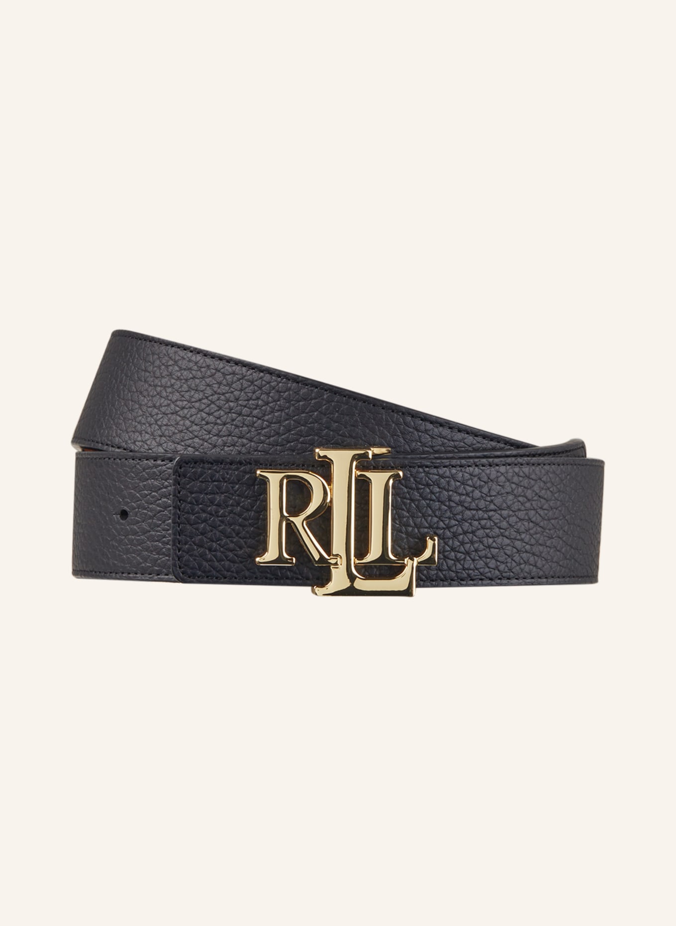 LAUREN RALPH LAUREN Reversible leather belt, Color: BLACK (Image 1)