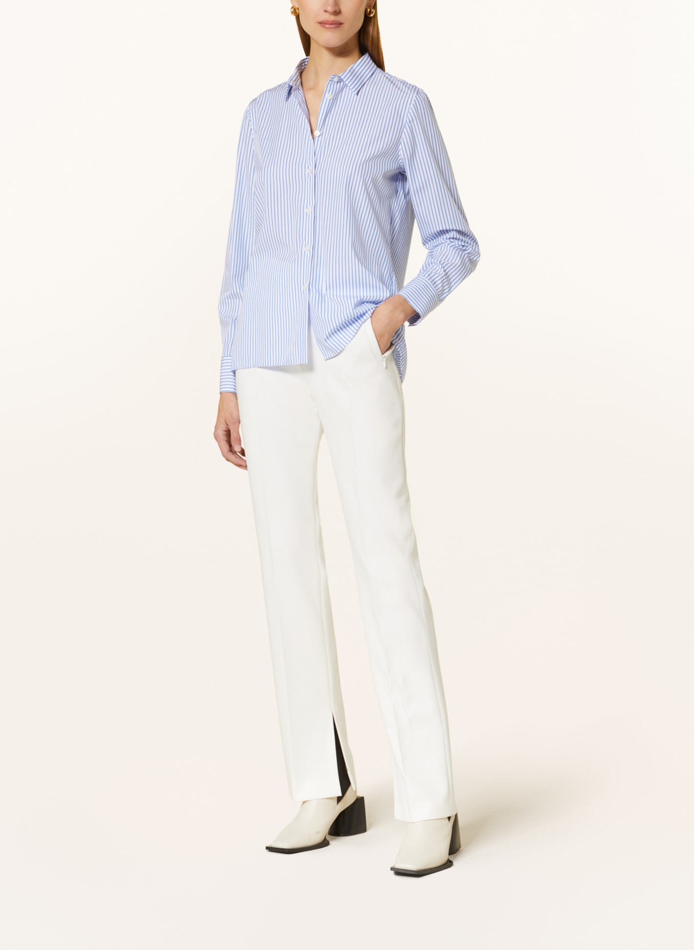 ROBERT FRIEDMAN Shirt blouse ANDREA, Color: LIGHT BLUE/ WHITE (Image 2)