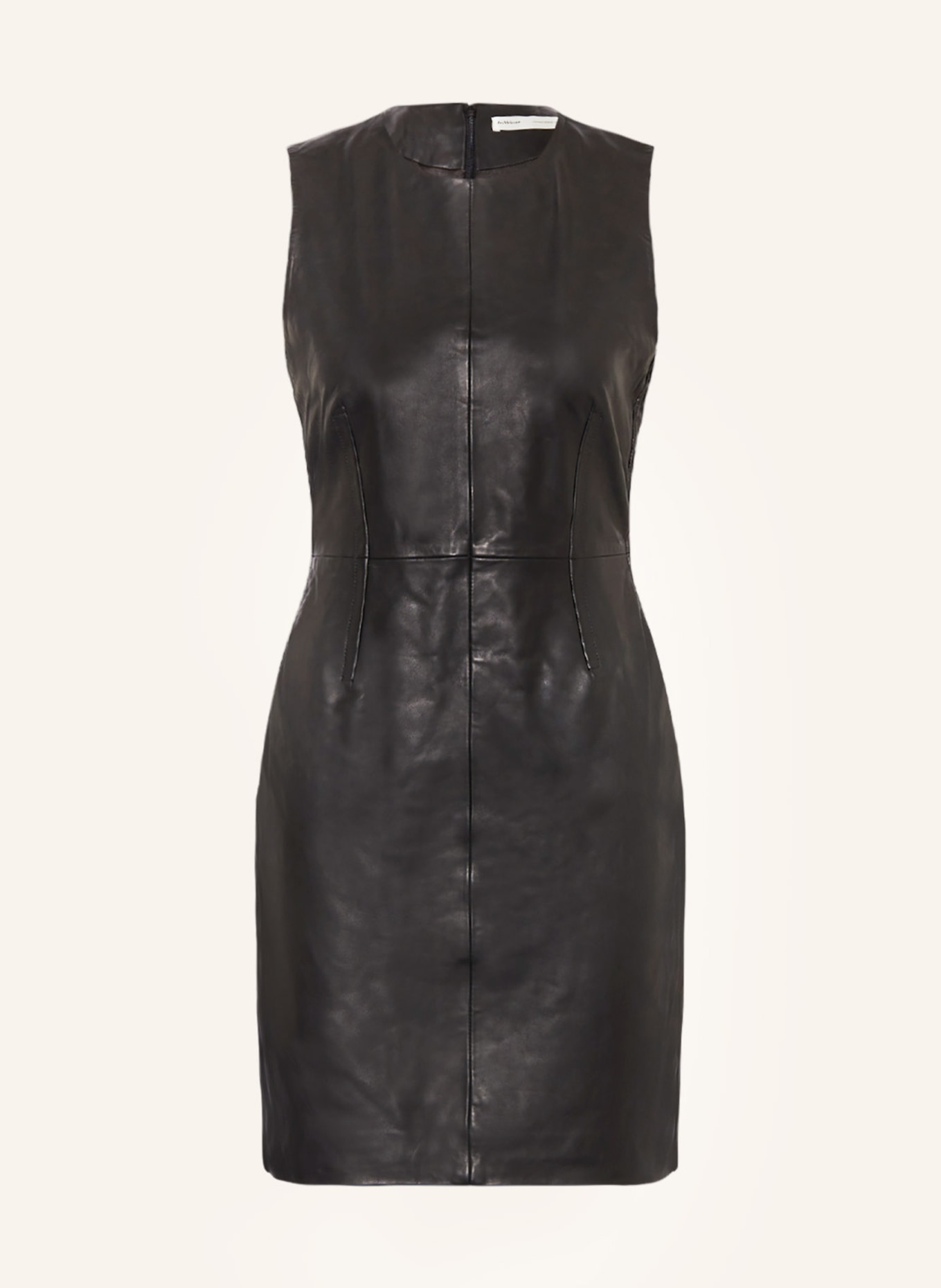 InWear Sheath dress ZANDERIW made of leather, Color: BLACK (Image 1)