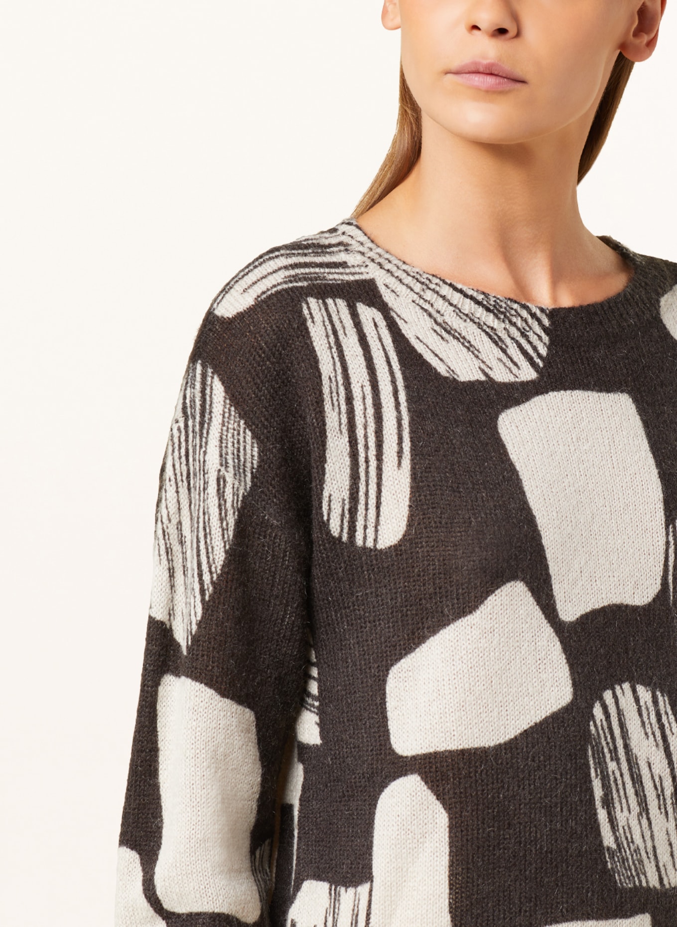 BETTY&CO Sweater, Color: BLACK/ LIGHT GRAY (Image 4)