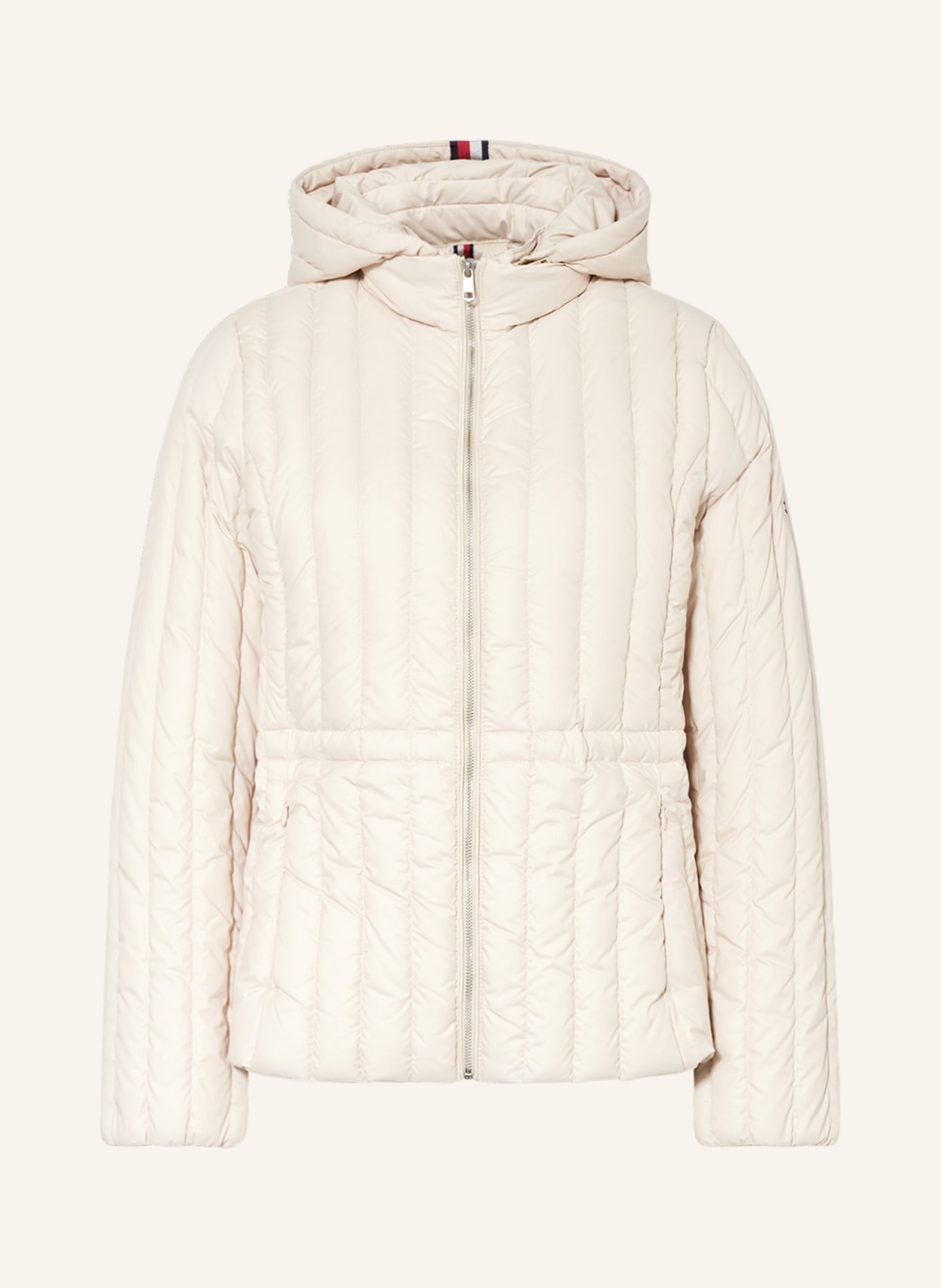 TOMMY HILFIGER Down jacket with removable hood, Color: LIGHT BROWN (Image 1)