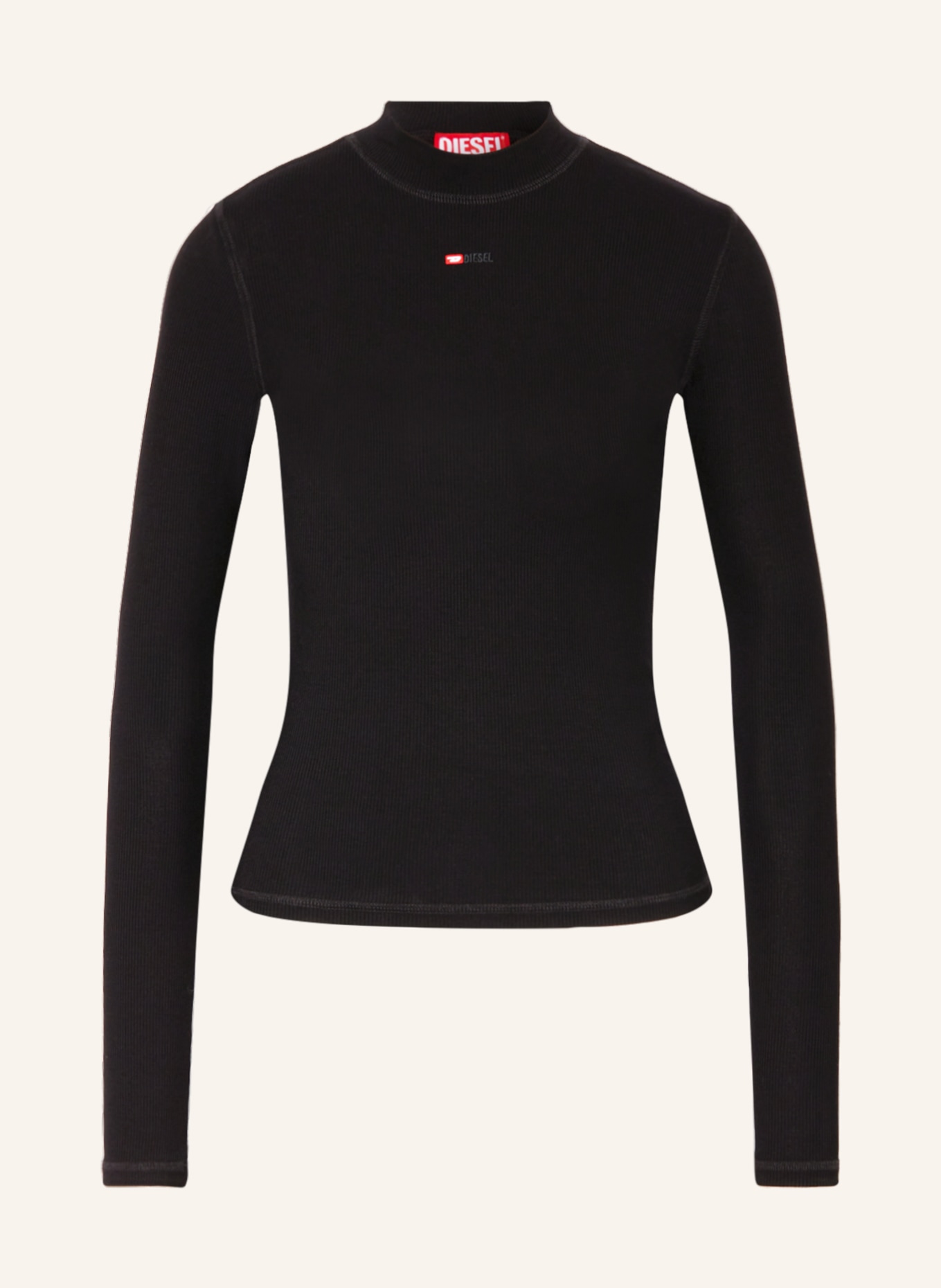 DIESEL Long sleeve shirt MOKKY, Color: BLACK (Image 1)