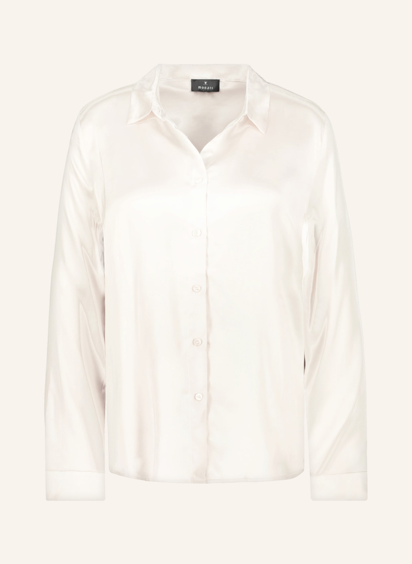 monari Satin shirt blouse, Color: CREAM (Image 1)