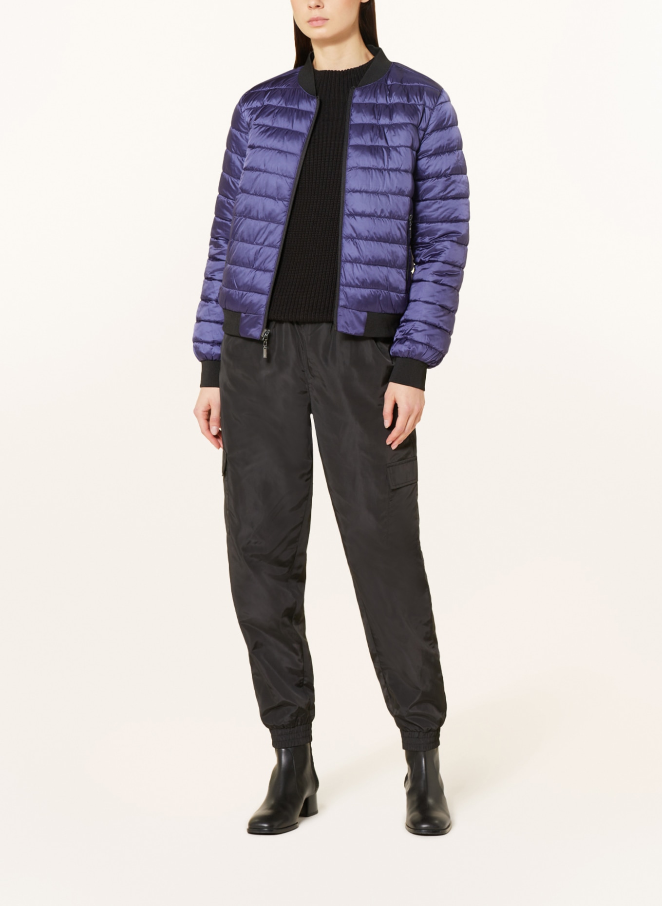 monari Reversible quilted jacket, Color: PURPLE (Image 2)
