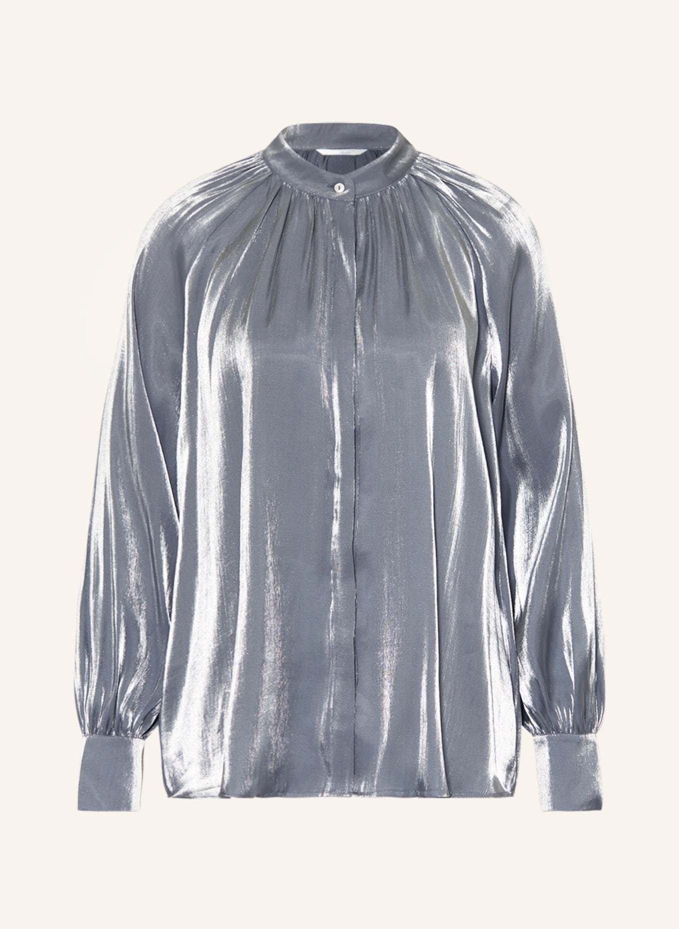 Sophie Satin blouse MARBUT, Color: SILVER (Image 1)