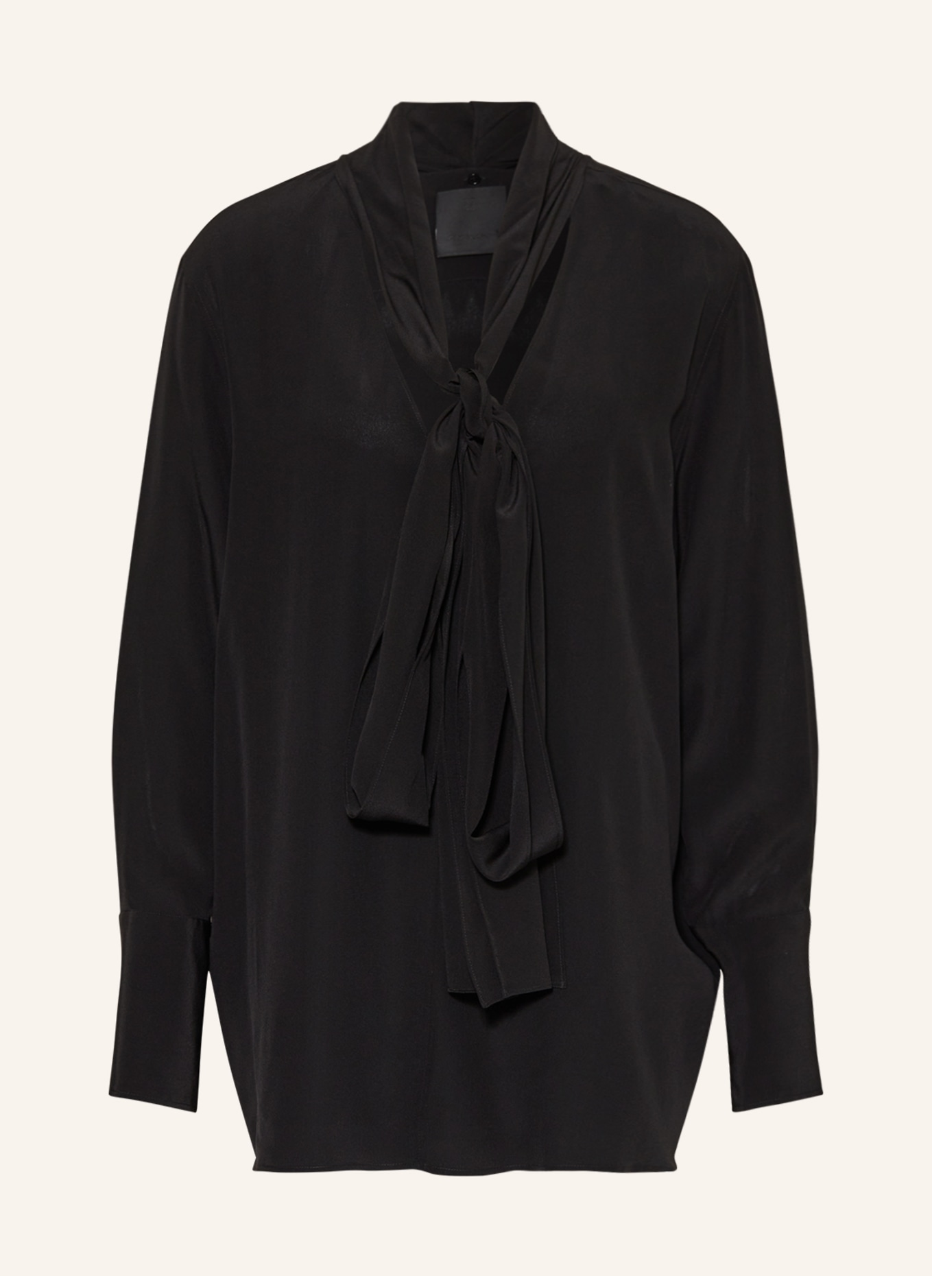 GIVENCHY Bow-tie blouse in silk, Color: BLACK (Image 1)