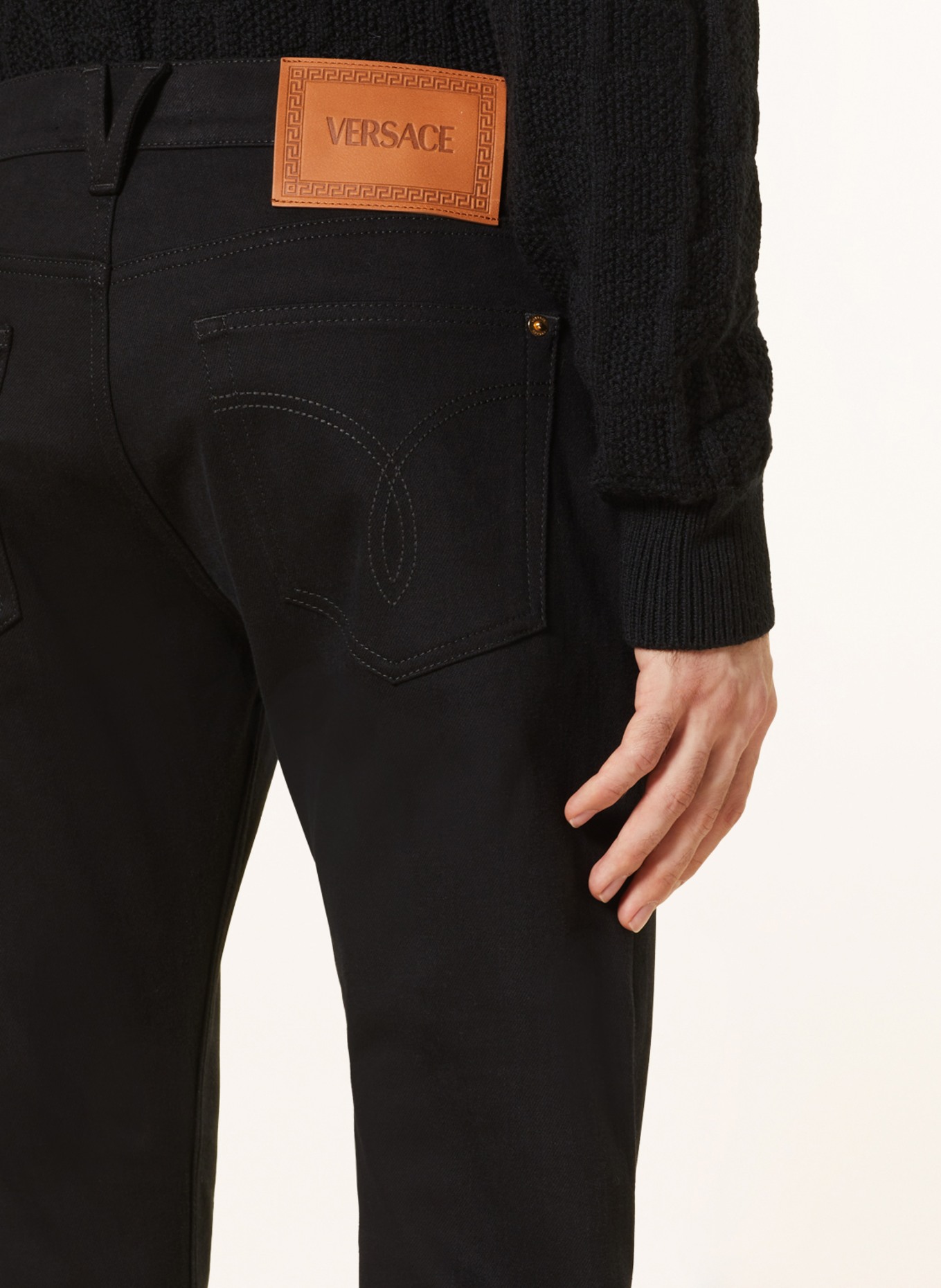 VERSACE Jeans Slim Fit, Farbe: 1B000 BLACK (Bild 6)