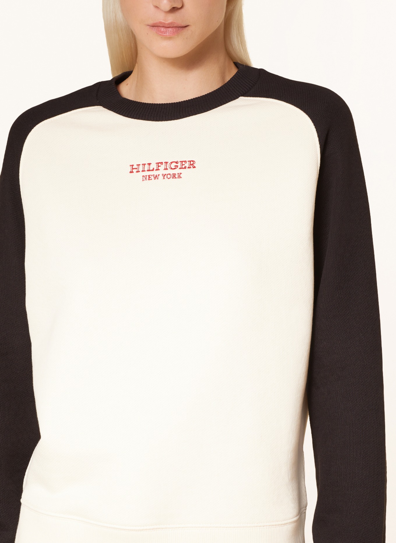 TOMMY HILFIGER Sweatshirt, Farbe: ECRU/ SCHWARZ (Bild 4)