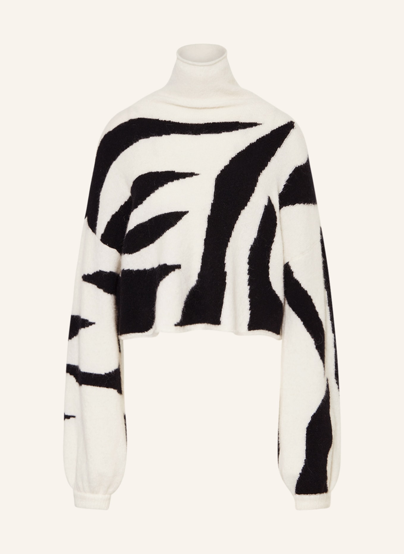 GESTUZ Sweater ALPHAGZ with alpaca, Color: BLACK/ ECRU (Image 1)
