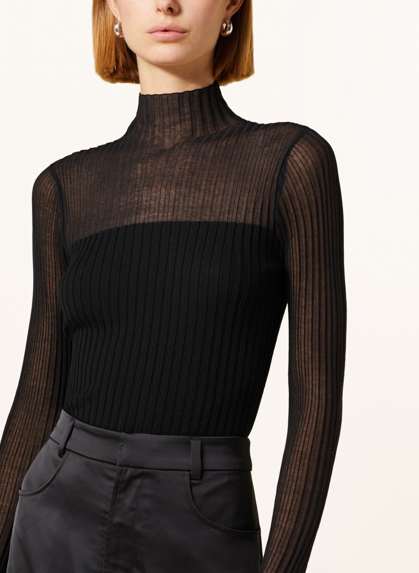 GESTUZ Sweater KAZALIGZ, Color: BLACK (Image 4)