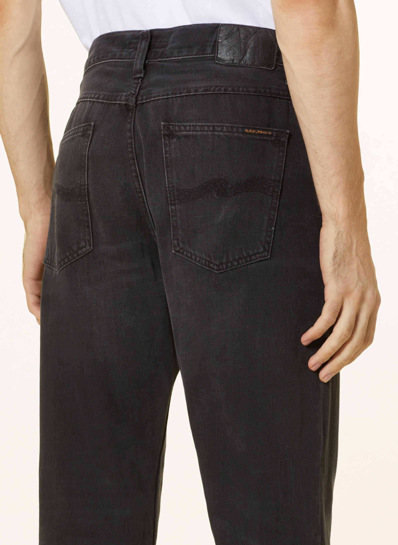 Nudie Jeans Jeans STEADY EDDIE II Tapered Fit, Farbe: Black Change (Bild 6)