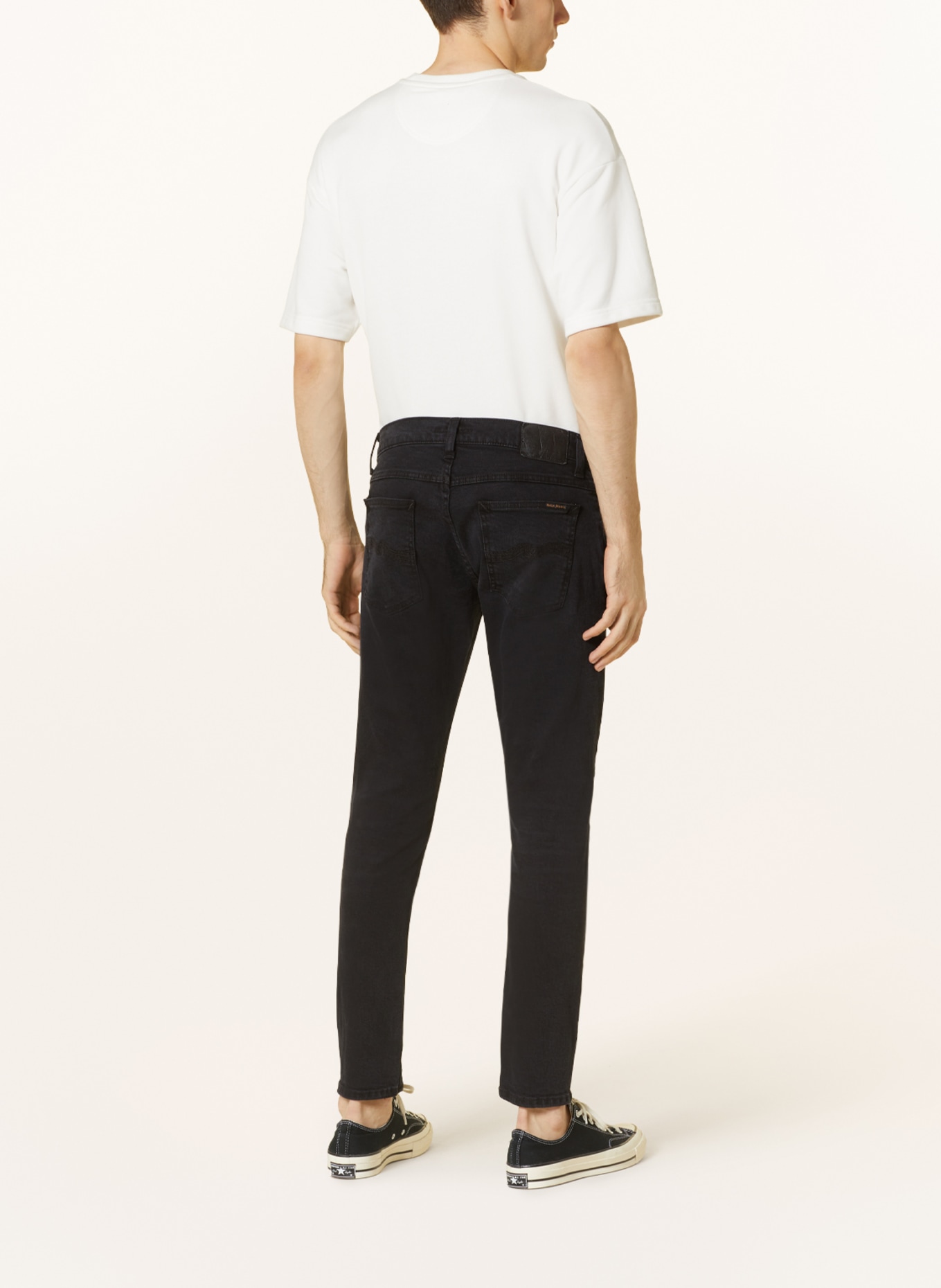 Nudie Jeans Jeansy TIGHT TERRY extra slim fit, Kolor: soft black (Obrazek 3)