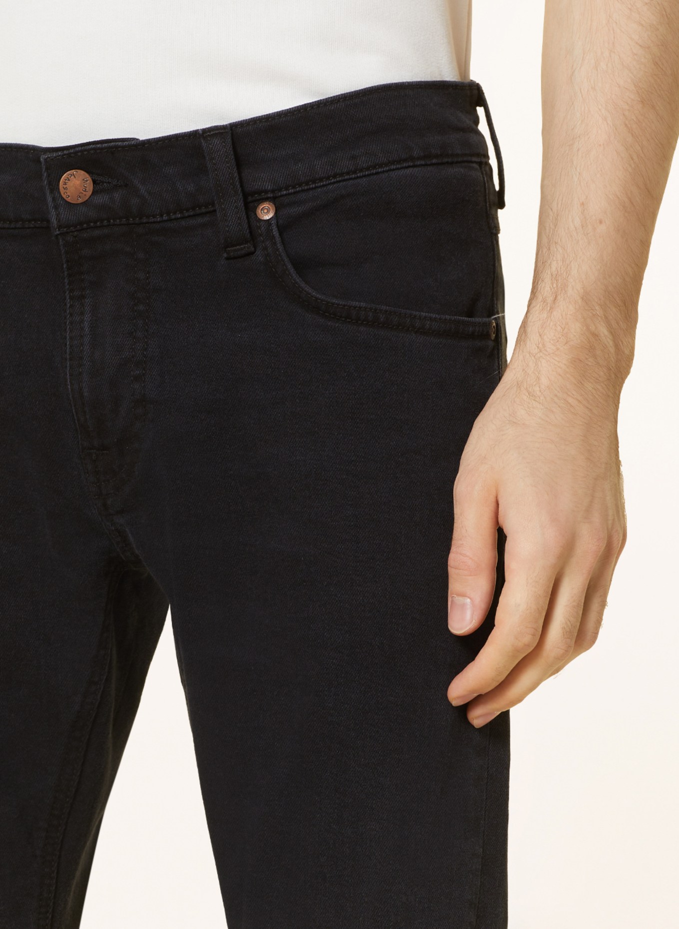 Nudie Jeans Jeansy TIGHT TERRY extra slim fit, Kolor: soft black (Obrazek 5)