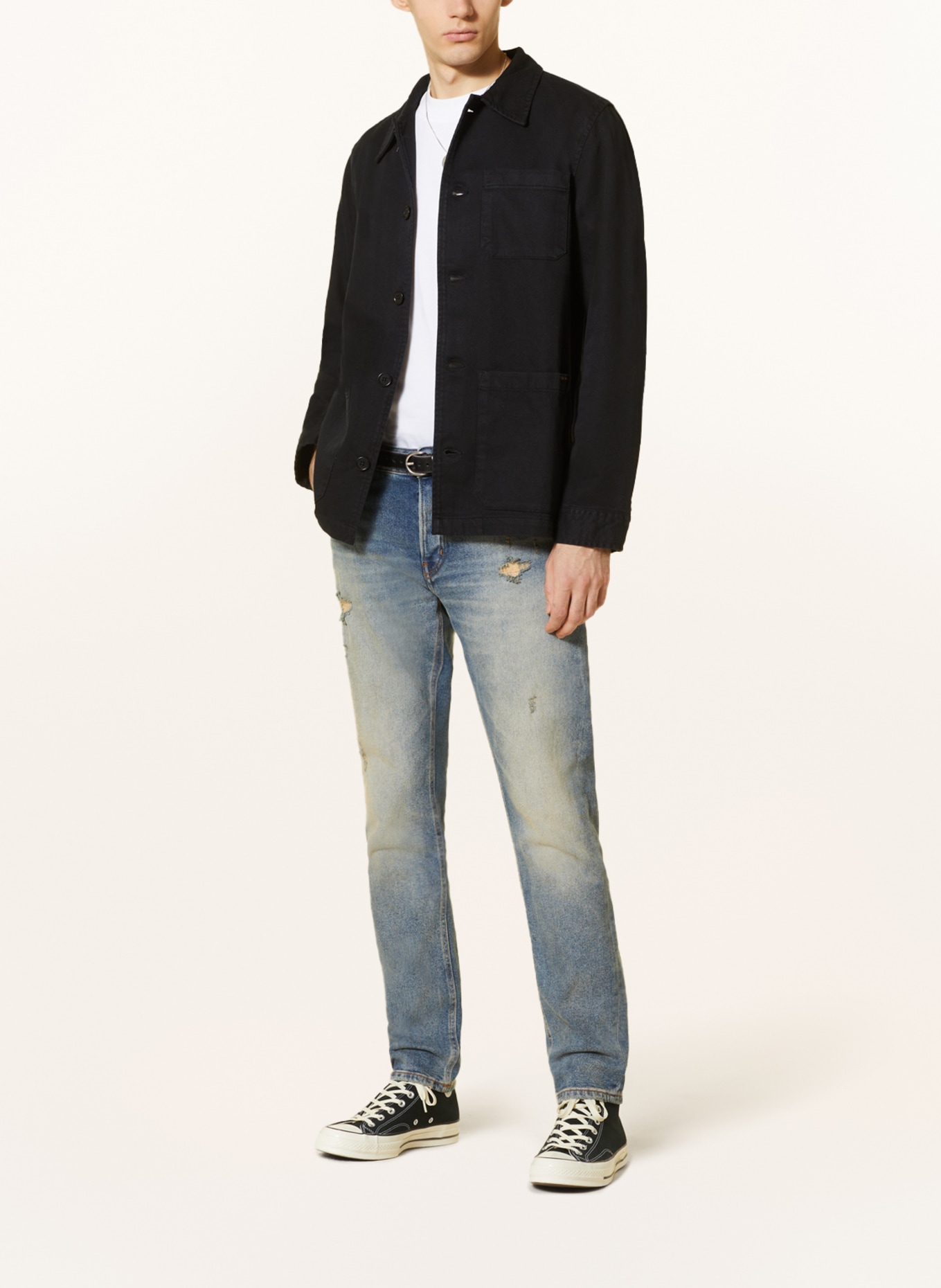 Nudie Jeans Overshirt BARNEY, Farbe: SCHWARZ (Bild 2)