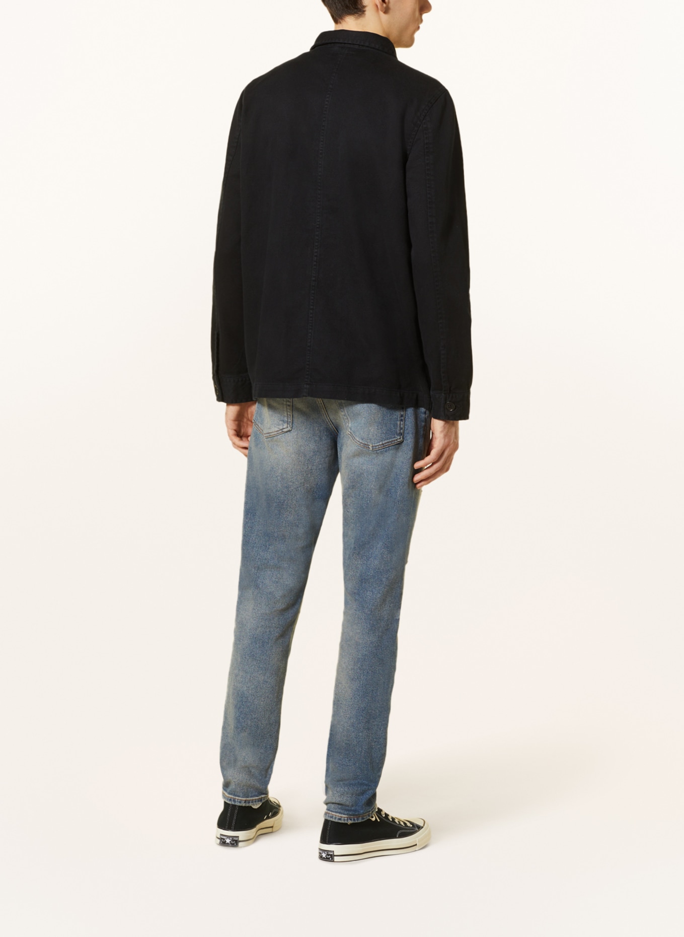 Nudie Jeans Overshirt BARNEY, Color: BLACK (Image 3)