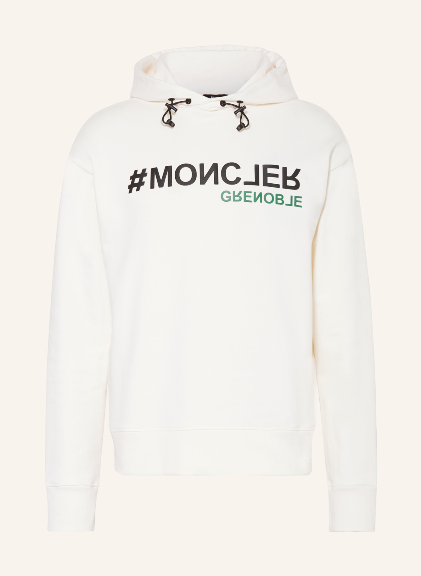 MONCLER GRENOBLE Bluza z kapturem, Kolor: ECRU/ CZARNY/ ZIELONY (Obrazek 1)