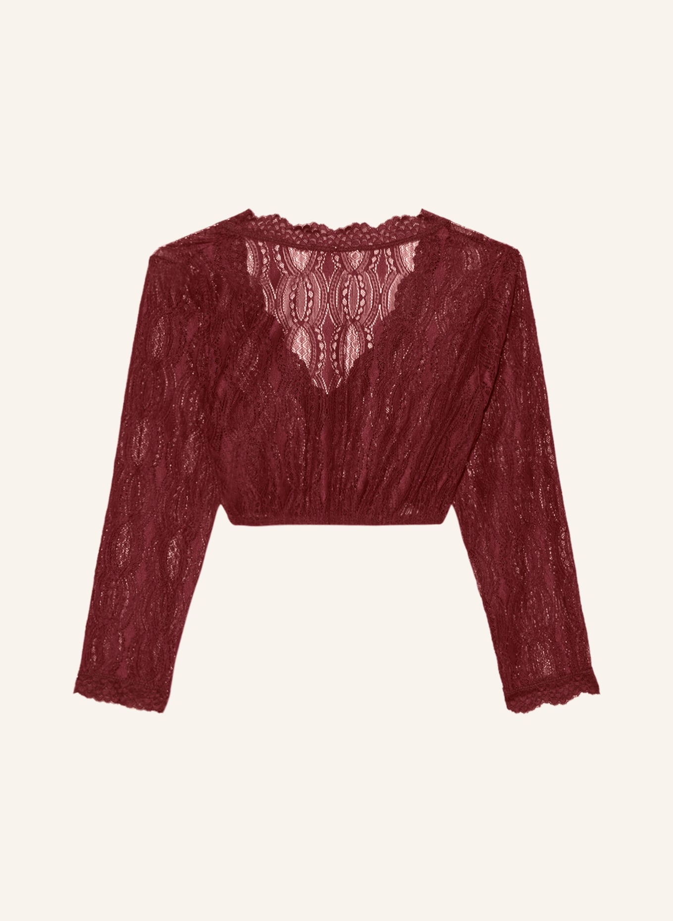 KRÜGER Dirndl blouse HILKE: DARK RED
