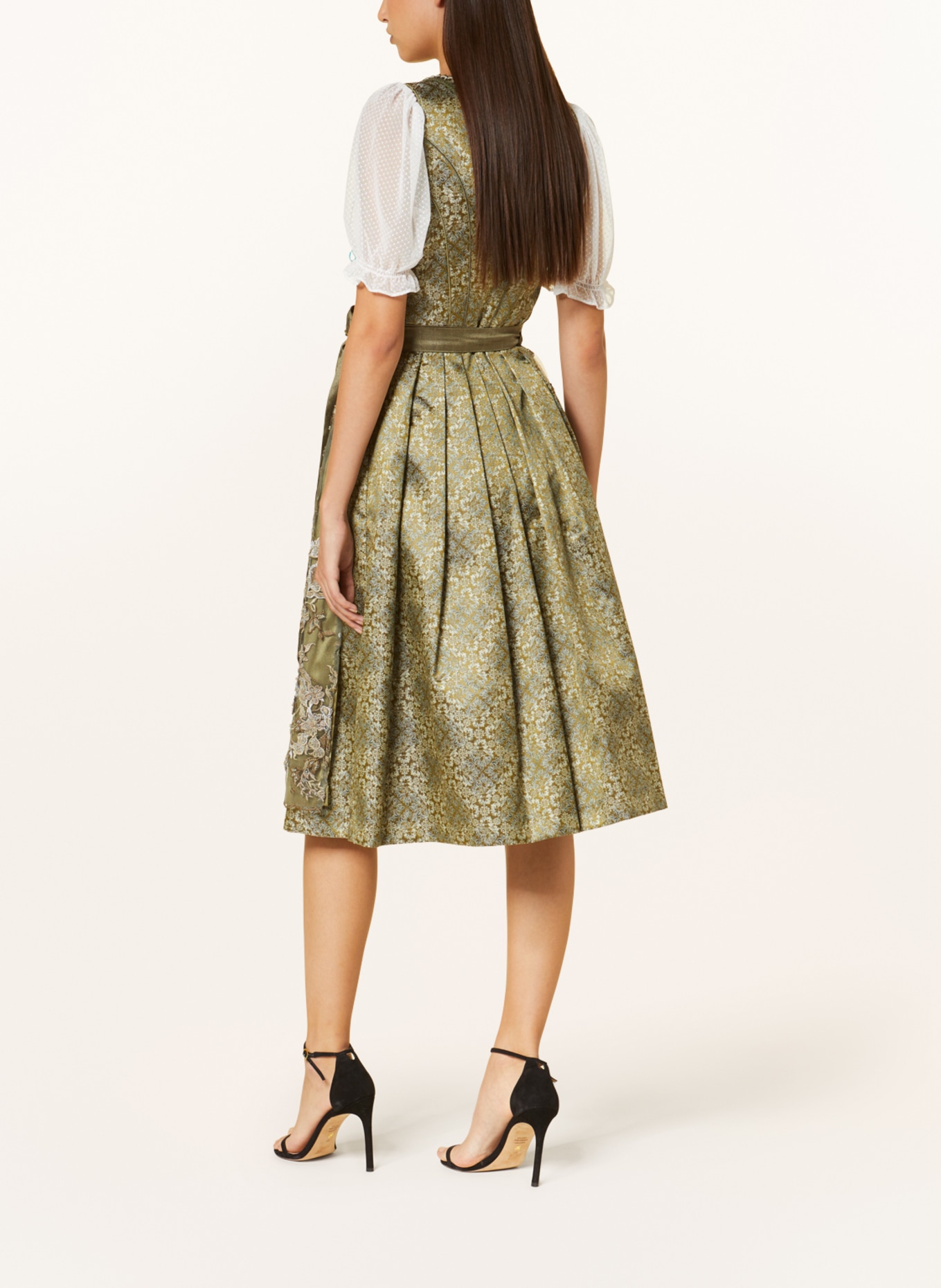 KRÜGER Sukienka bawarska ATHINA, Kolor: OLIWKOWY/ JASNOZIELONY (Obrazek 3)