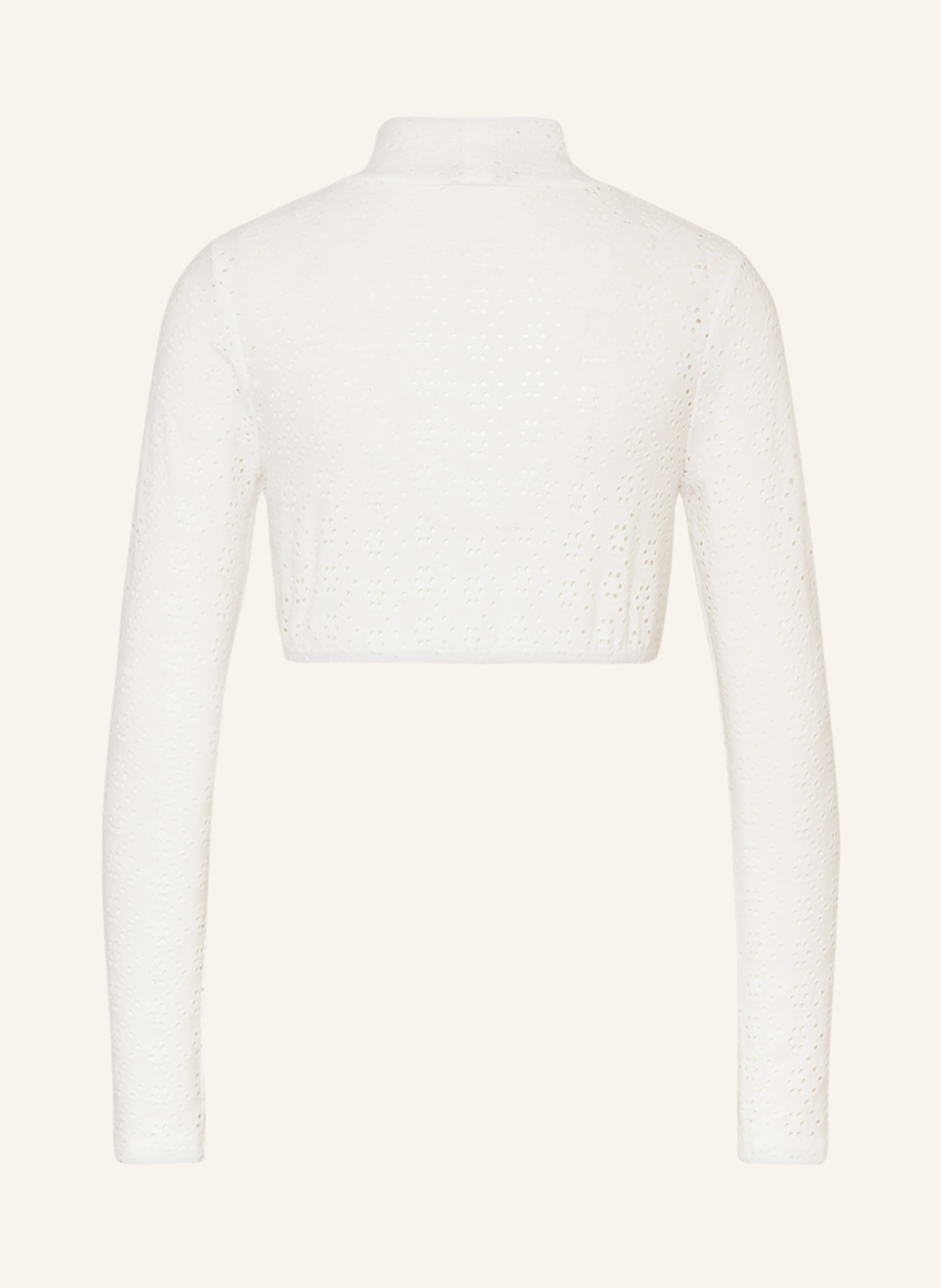 KRÜGER Dirndl blouse in broderie anglaise, Color: ECRU (Image 2)