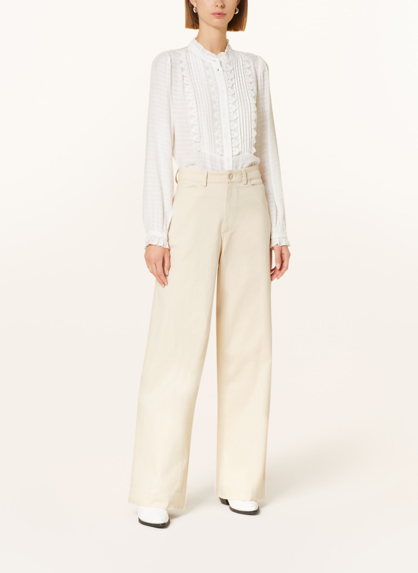 lollys laundry Trousers FLORIDALL, Color: 02 CREME (Image 2)