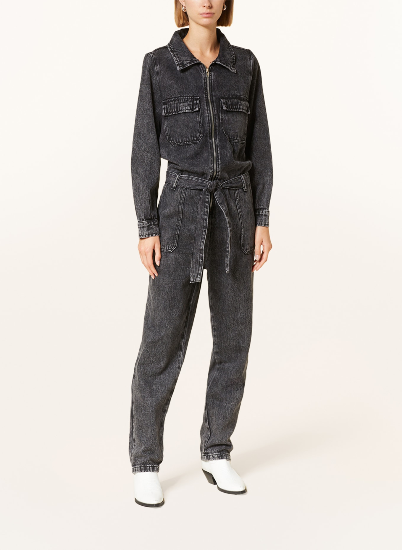 lollys laundry Denim jumpsuit TAREELL, Color: GRAY (Image 2)