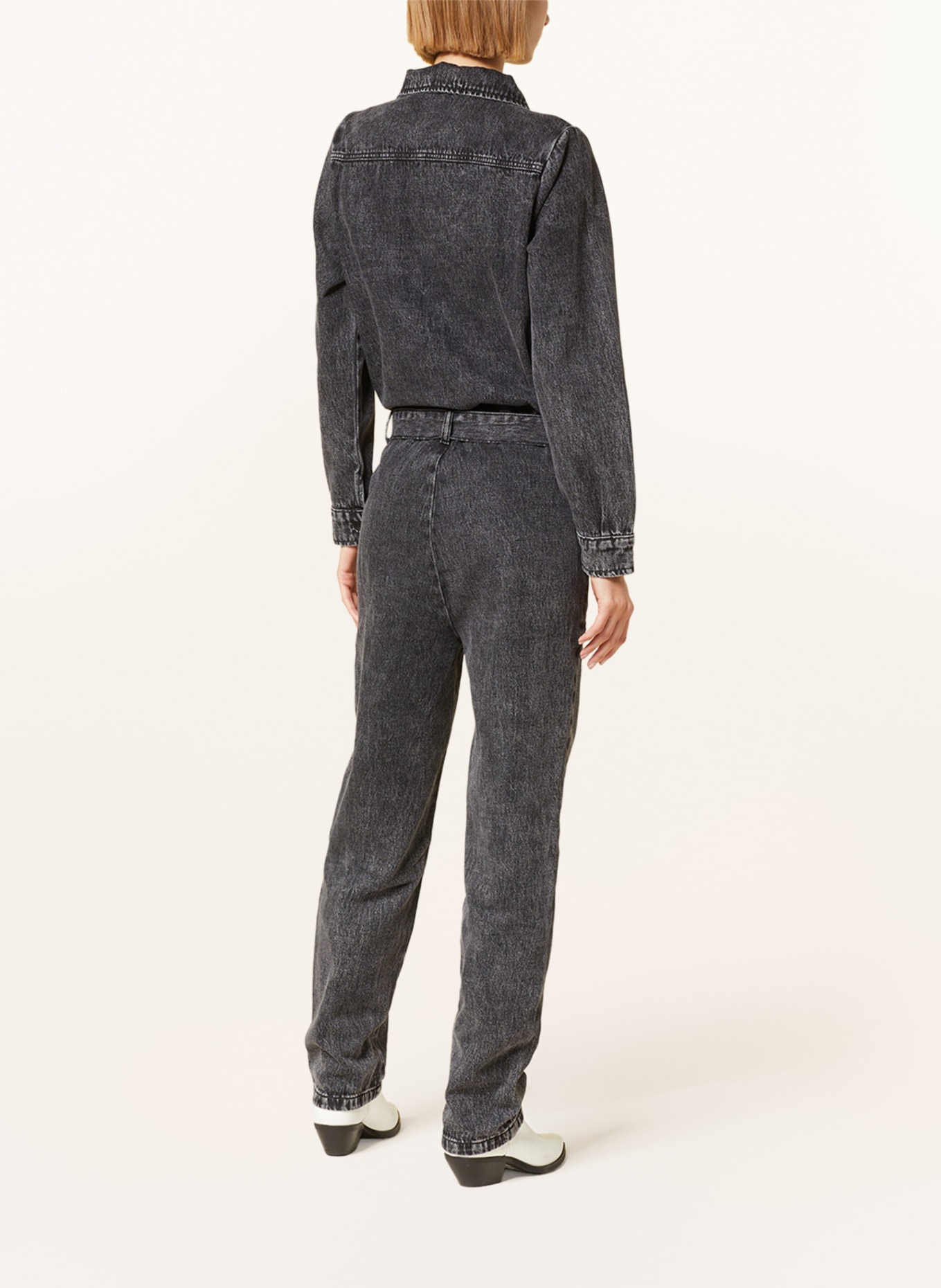 lollys laundry Denim jumpsuit TAREELL, Color: GRAY (Image 3)