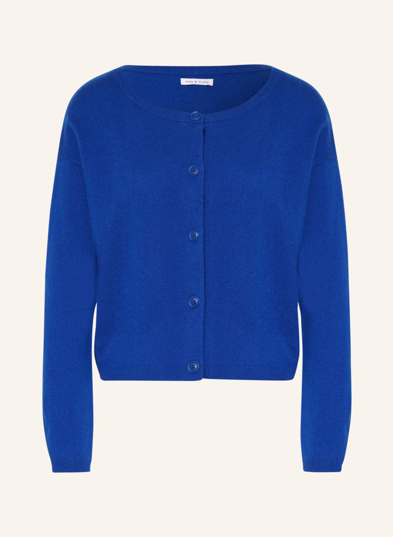 MRS & HUGS Cashmere cardigan, Color: BLUE (Image 1)