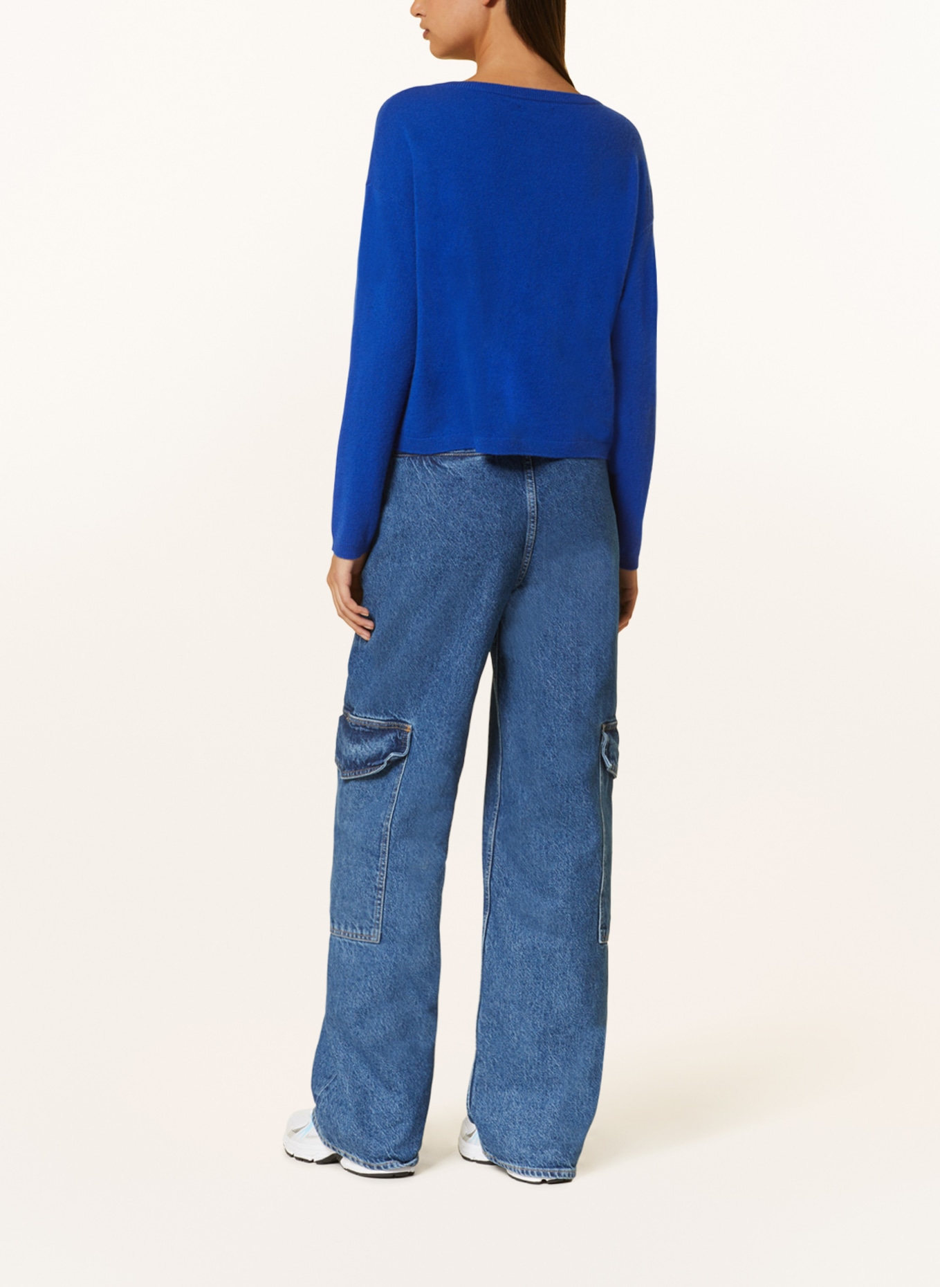 MRS & HUGS Cashmere cardigan, Color: BLUE (Image 3)