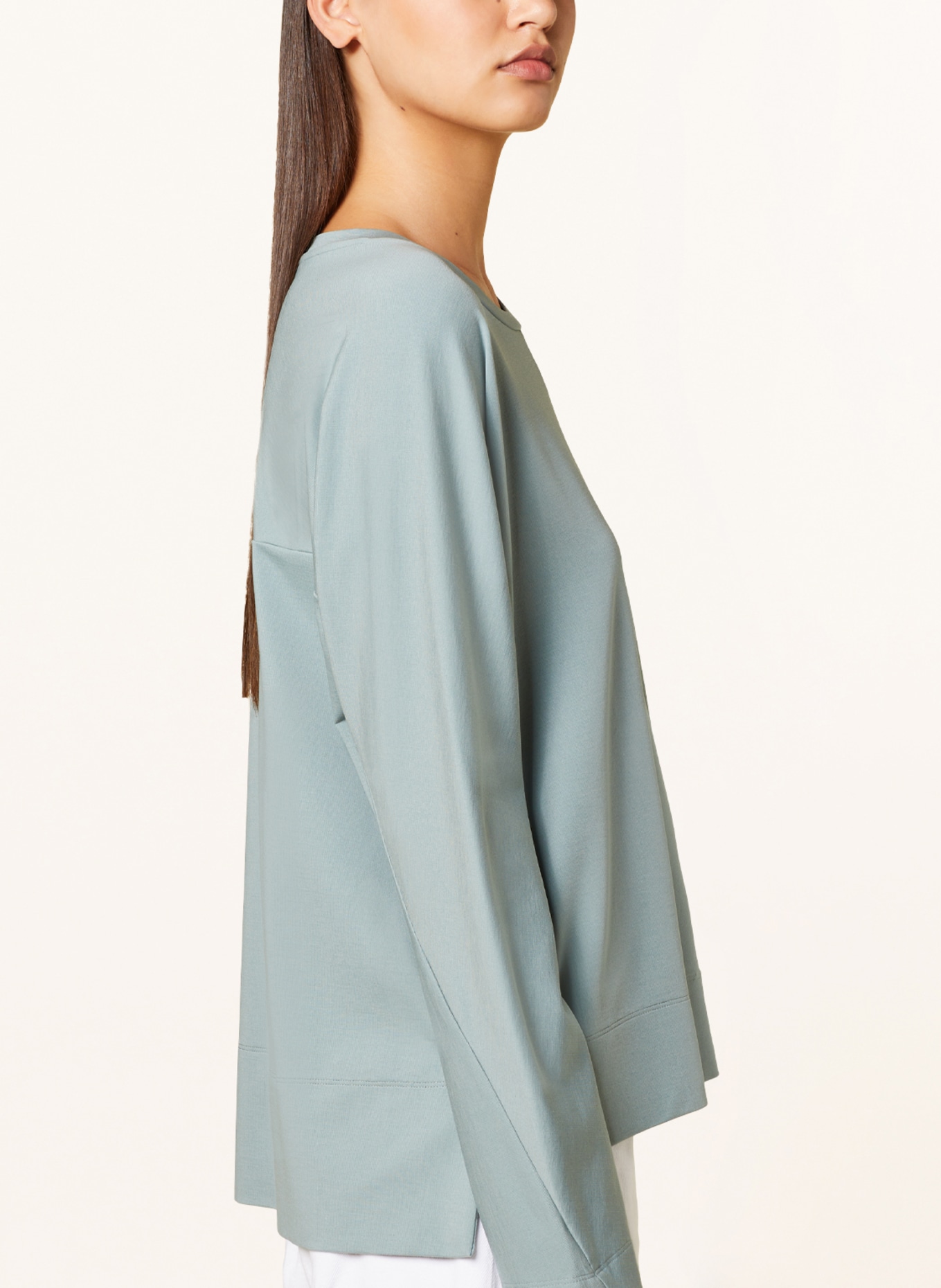 DRYKORN Long sleeve shirt FELICIENNE, Color: TURQUOISE (Image 4)