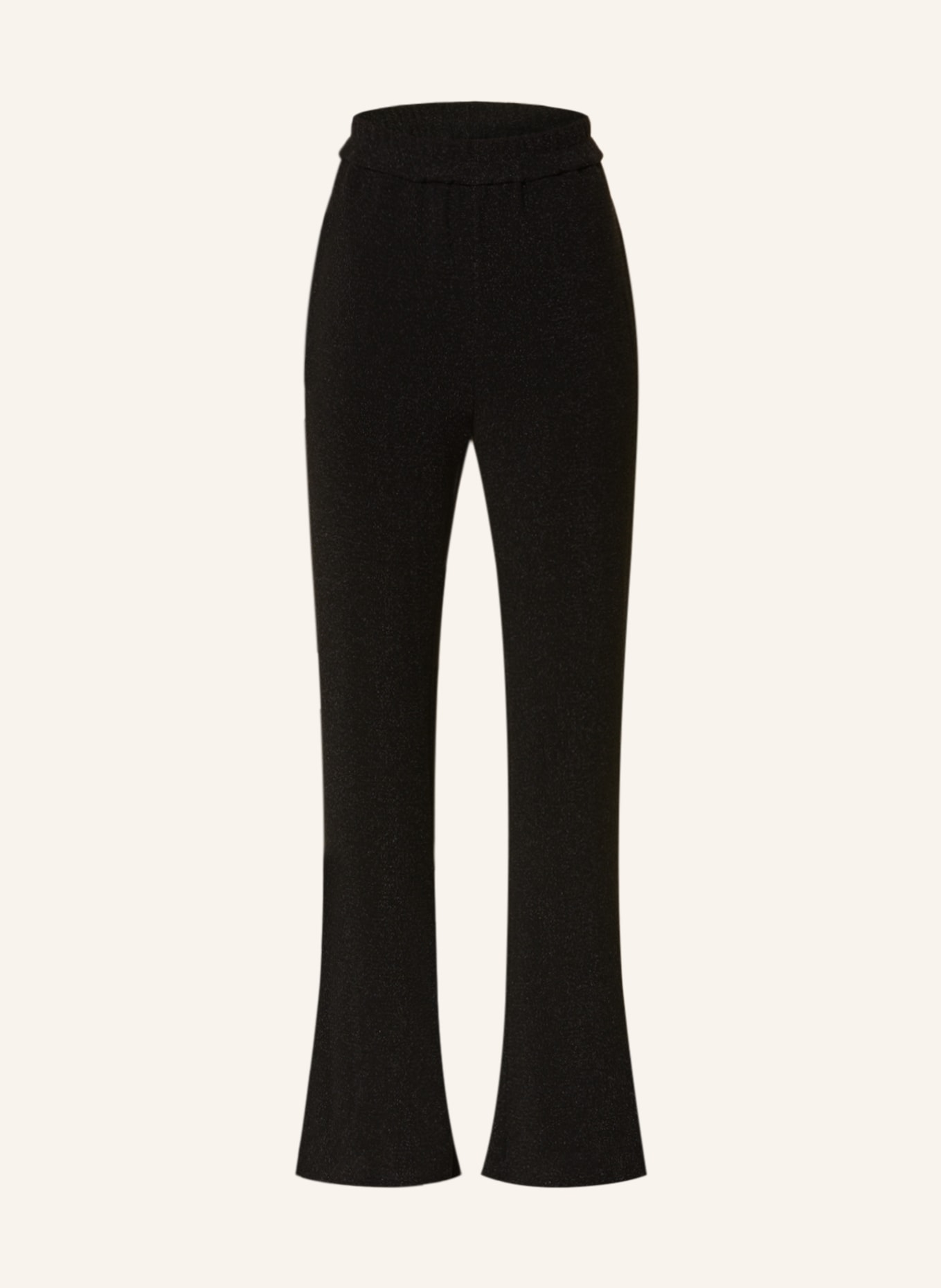 Jersey bootcut trousers, black | Pennyblack
