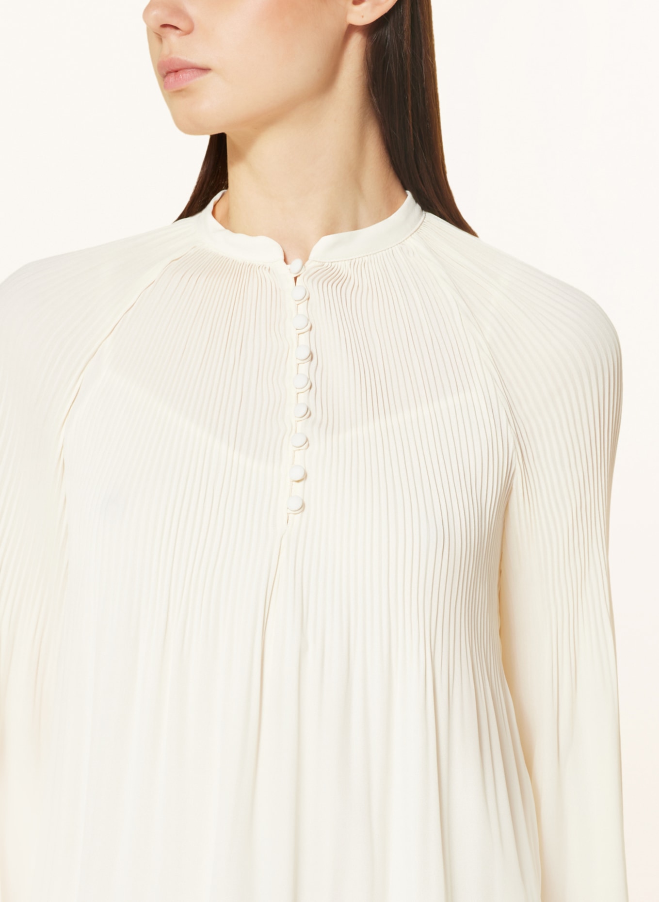 LAUREN RALPH LAUREN Shirt blouse with pleats, Color: ECRU (Image 4)