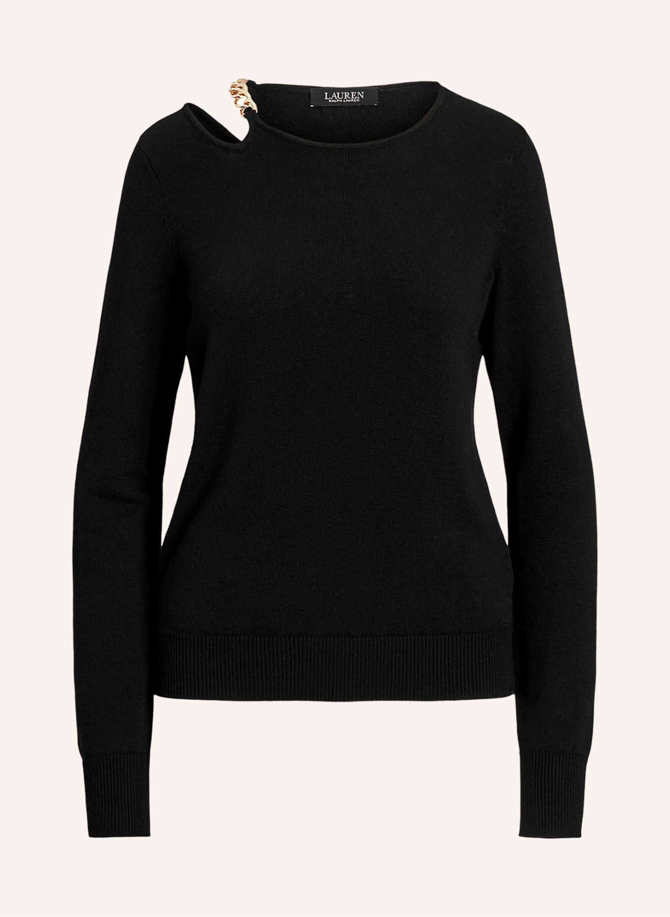 Ladies black hotsell crew neck sweater