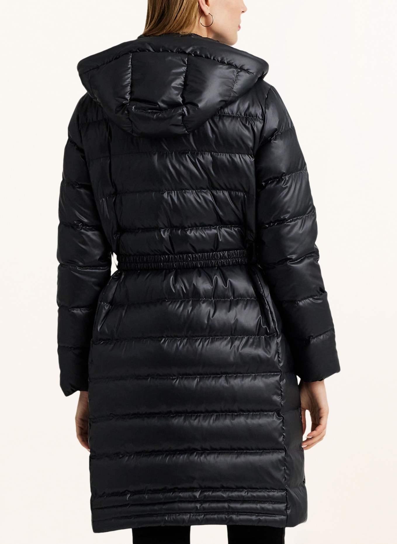 LAUREN RALPH LAUREN Down jacket with removable hood, Color: BLACK (Image 3)