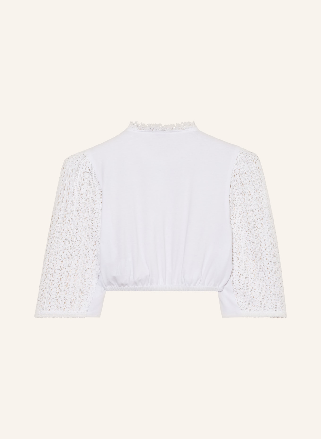 Gottseidank Dirndl blouse ANGÉLIQUE made of lace, Color: WHITE (Image 2)